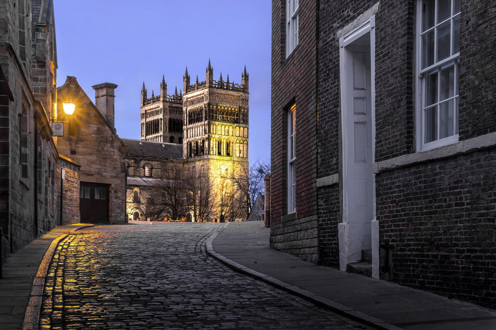 Cathedral, home, 1080P, Durham Cathedral, street, building, Durham, England, HD Wallpaper