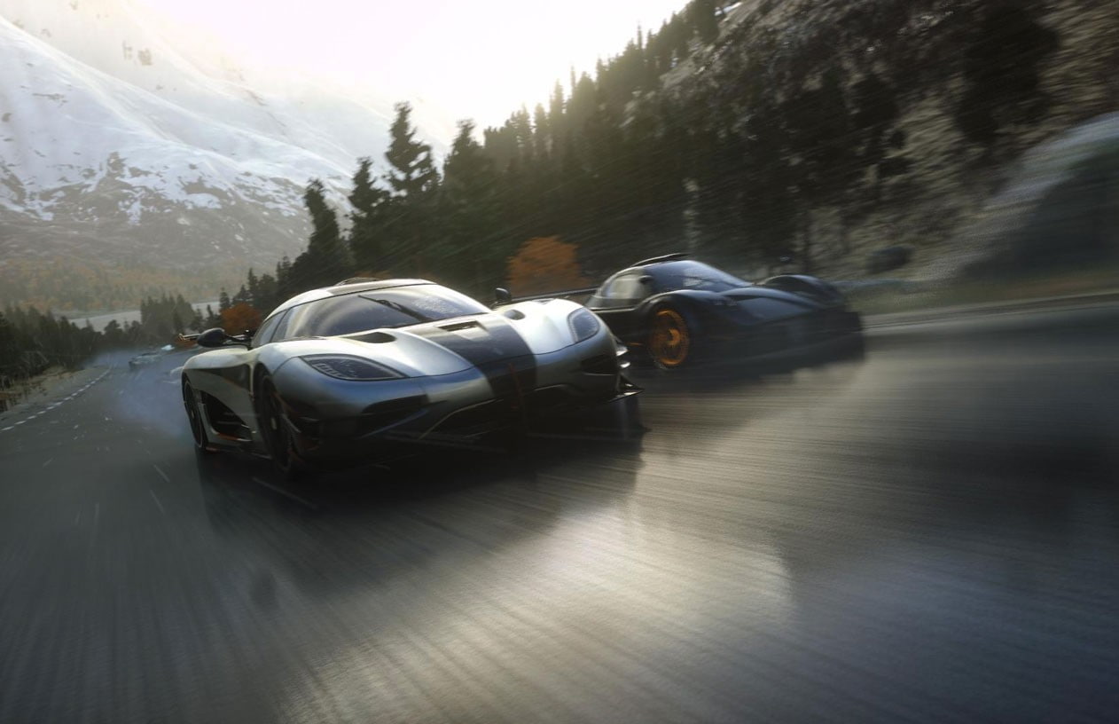 Driveclub, 480P, travel, no people, transportation, non-urban scene, mountain, Pagani, speed, Pagani Zonda R, motor vehicle, tree, land vehicle, scenics - nature, HD Wallpaper