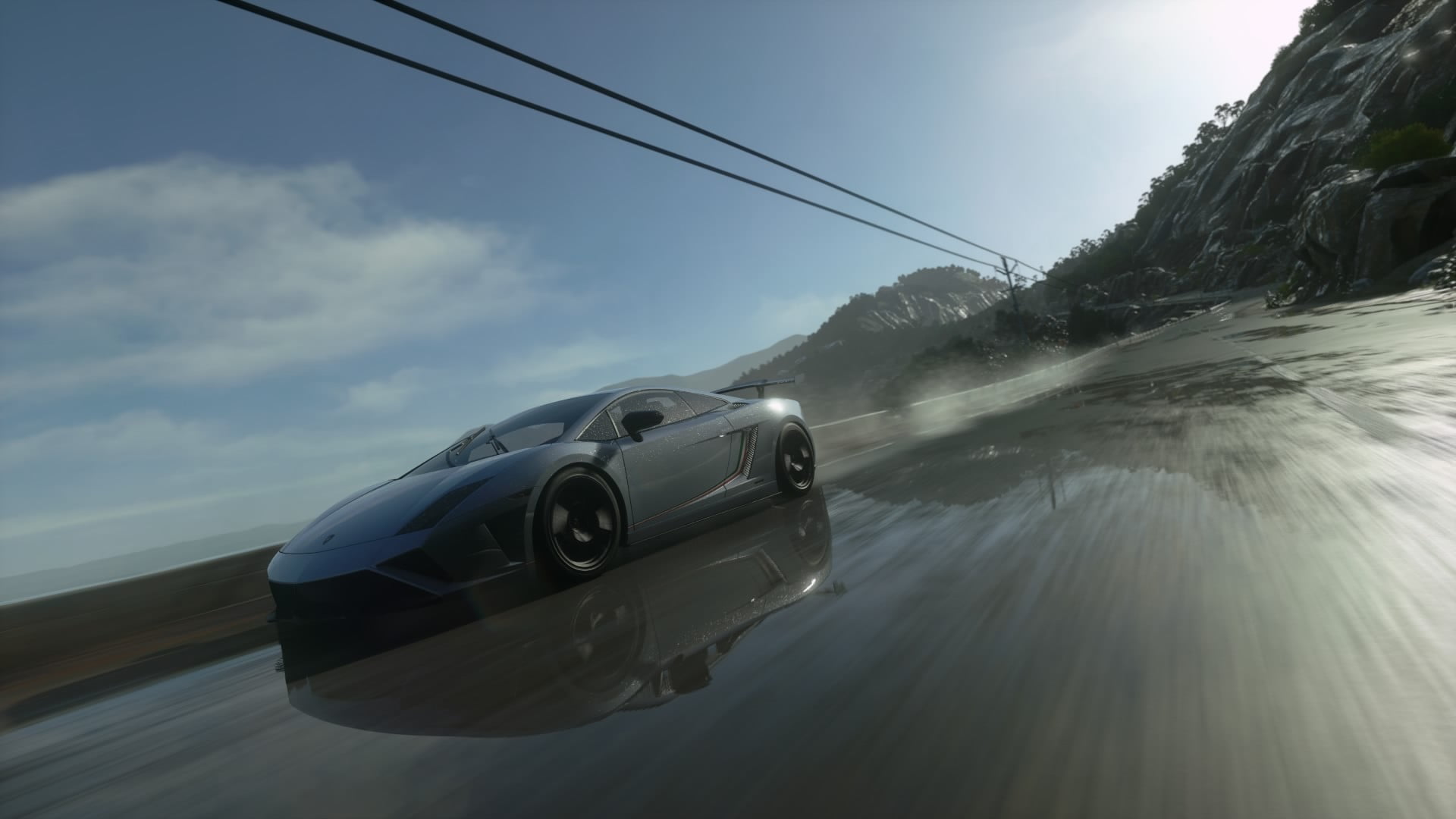 cloud - sky, motor vehicle, coupe, sea, no people, water, day, transportation, convertible, Driveclub, beauty in nature, nature, outdoors, sky, travel, HD Wallpaper