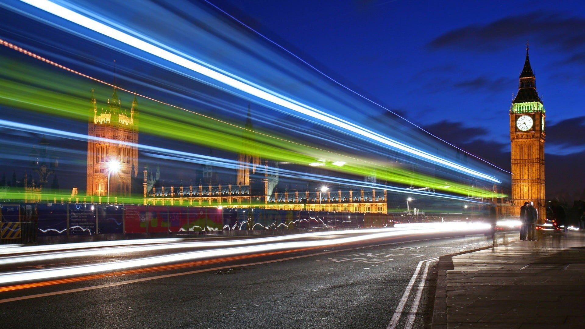 outdoors, road, light trails, motion, clock tower, Big Ben, building, elizabeth, travel destinations, transportation, England, London, architecture, no people, HD Wallpaper