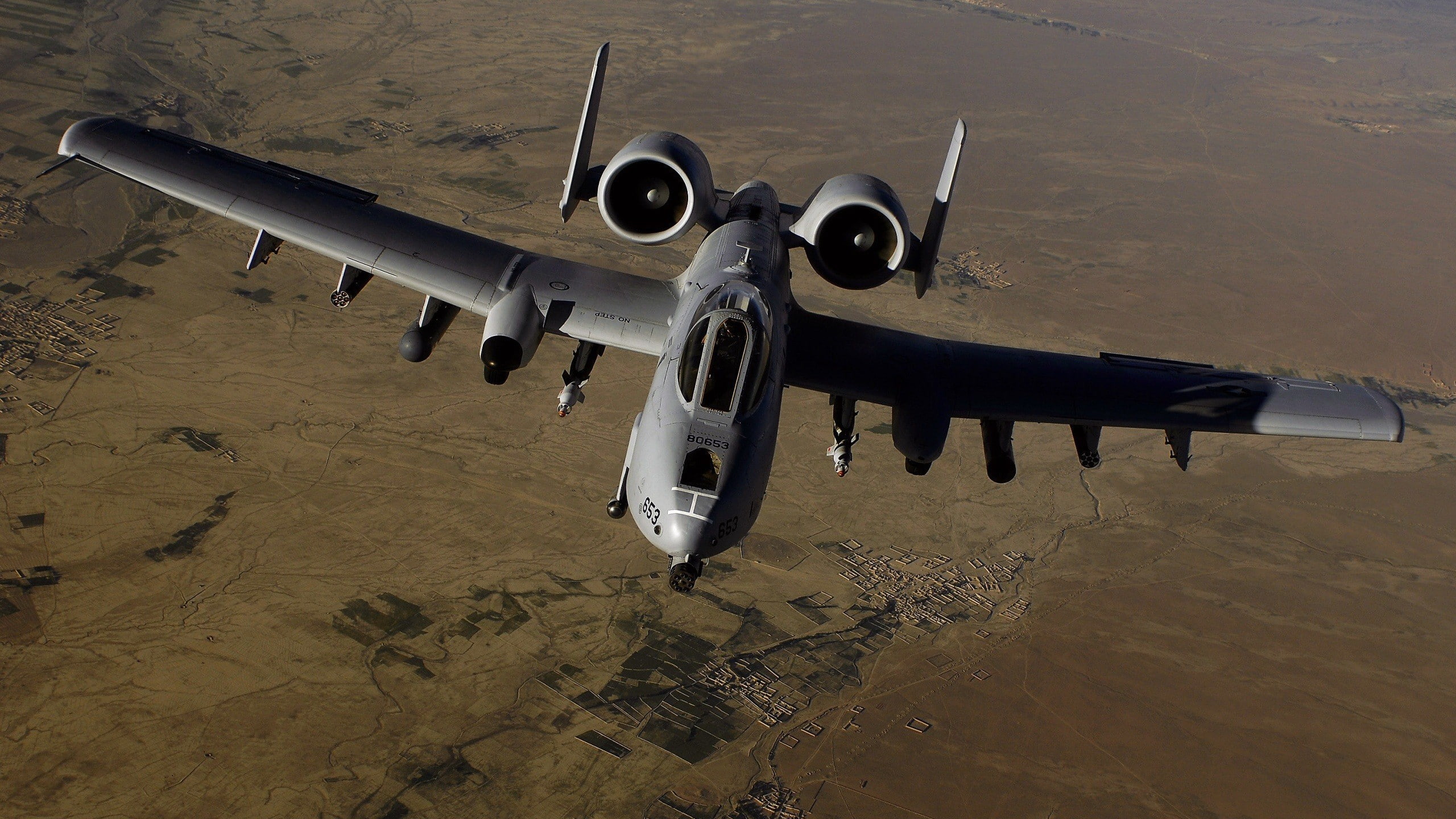 airplane, jet fighter, Fairchild Republic A-10 Thunderbolt II, 2K, aircraft, military aircraft, HD Wallpaper