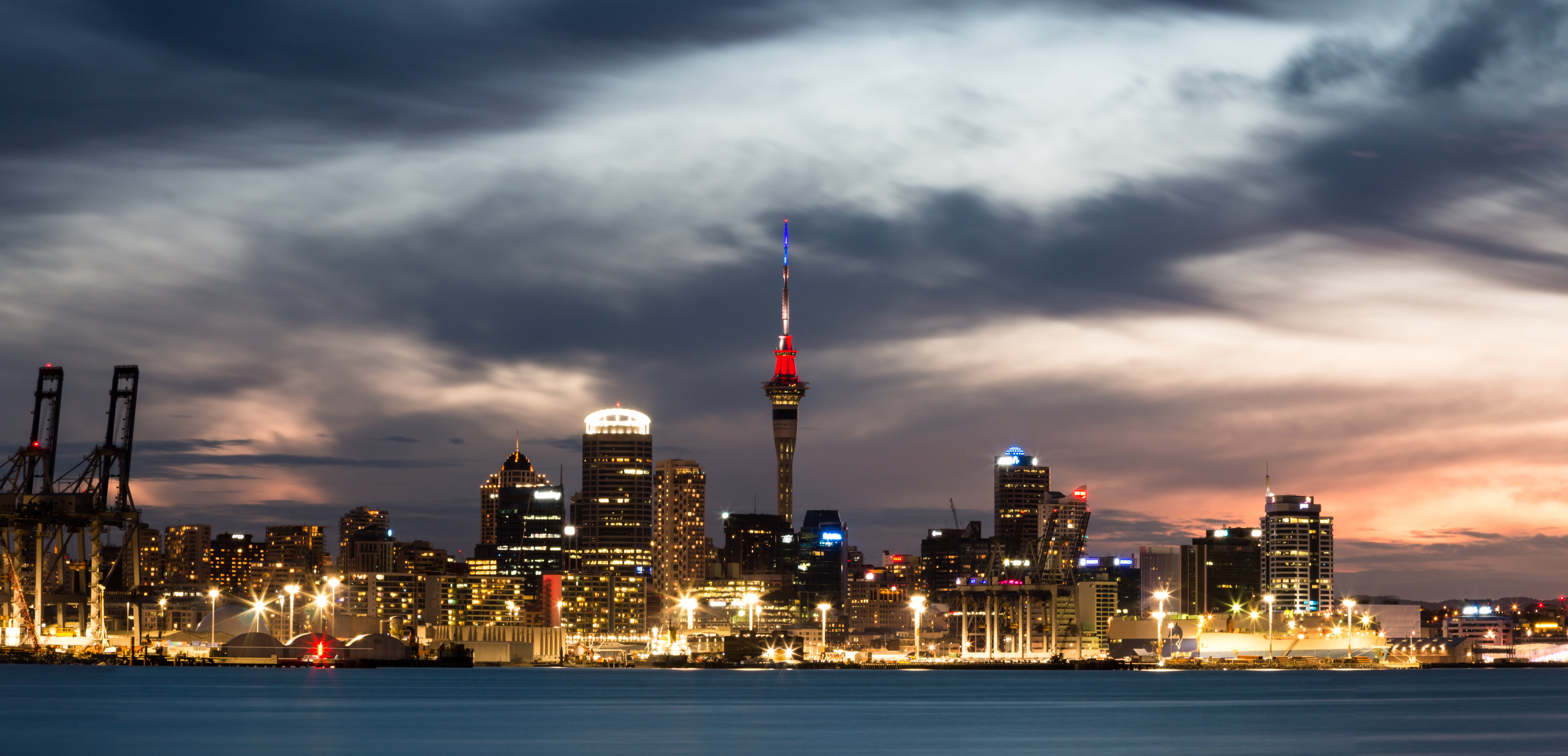 Long  Exposure, downtown District, Sunset, Sky Tower, Red, cityscape, tower, skyscraper, 70D, City, urban Skyline, built Structure, Paris, sky, building Exterior, HD Wallpaper