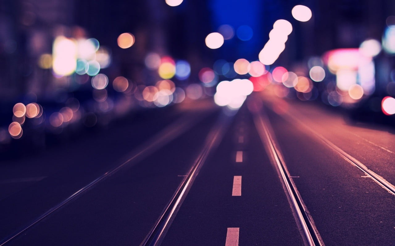 abstract, marking, business, direction, road, nightlife, urban Scene, city Life, mode of Transport, street Light, highway, light - Natural Phenomenon, street, HD Wallpaper