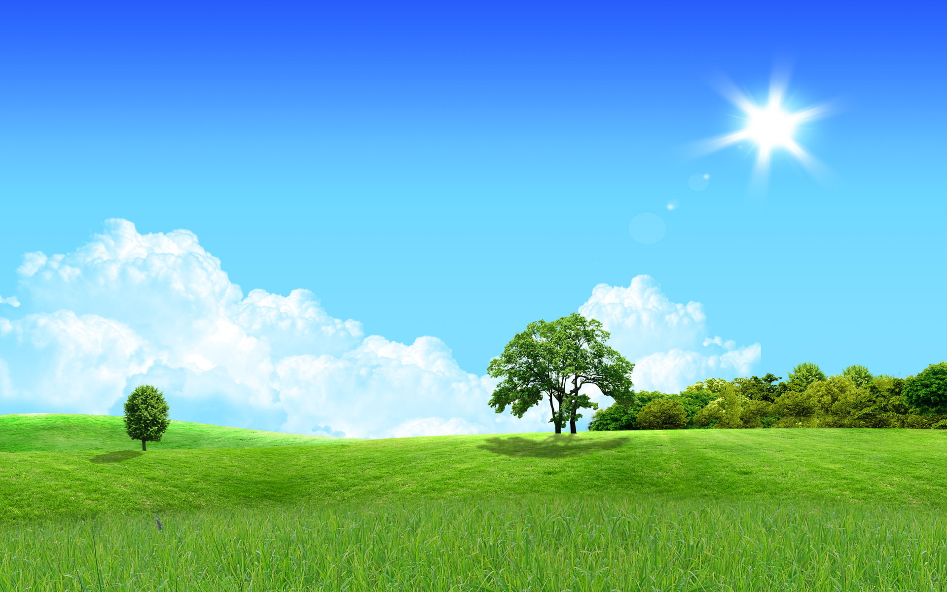fantasy, hd, landscape, grass, dreamy, 1080P, field, lovely, HD Wallpaper
