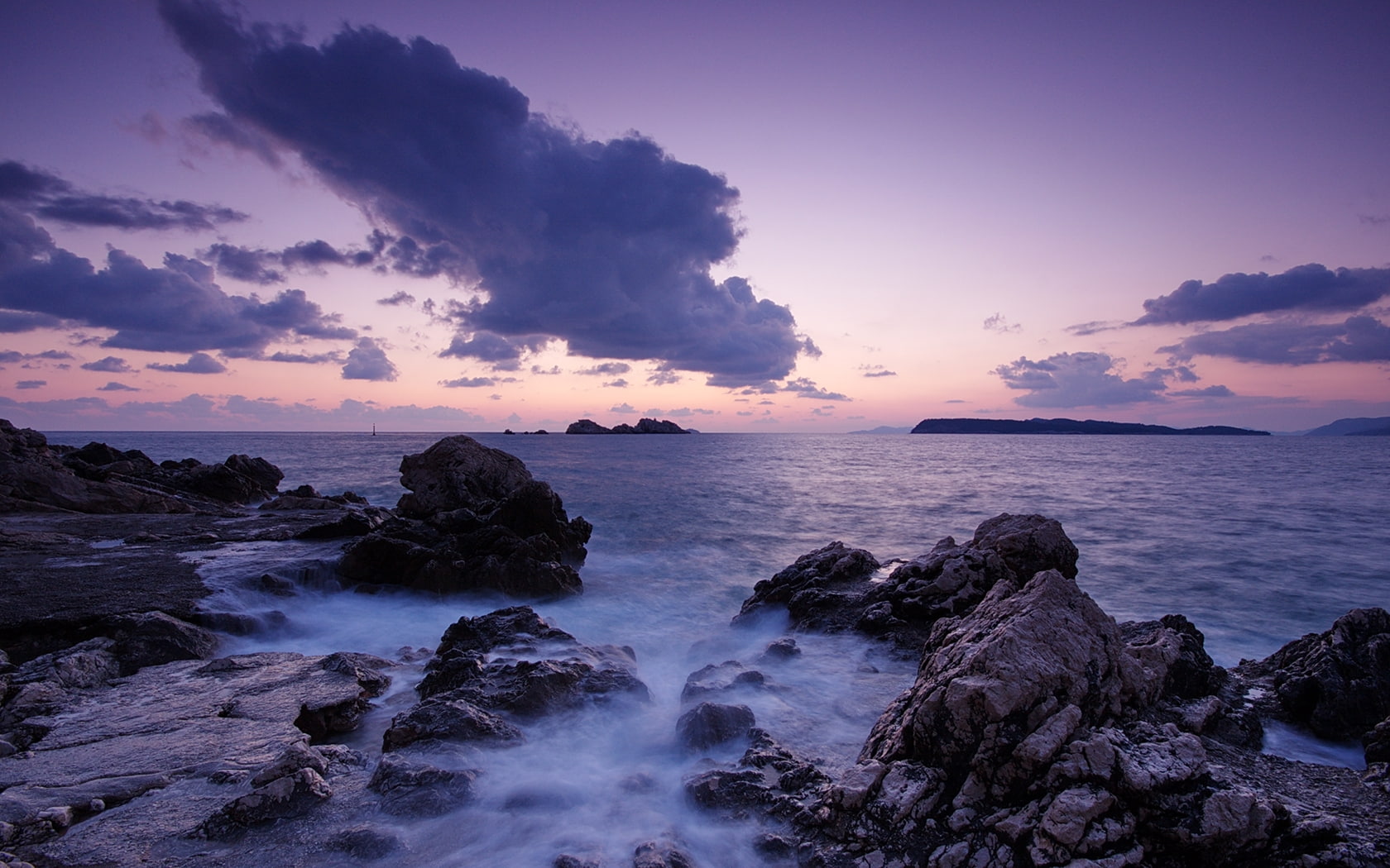 hd, moments, epic, ocean, sky, nature, sea, clouds, rocks, 720P, colours, HD Wallpaper