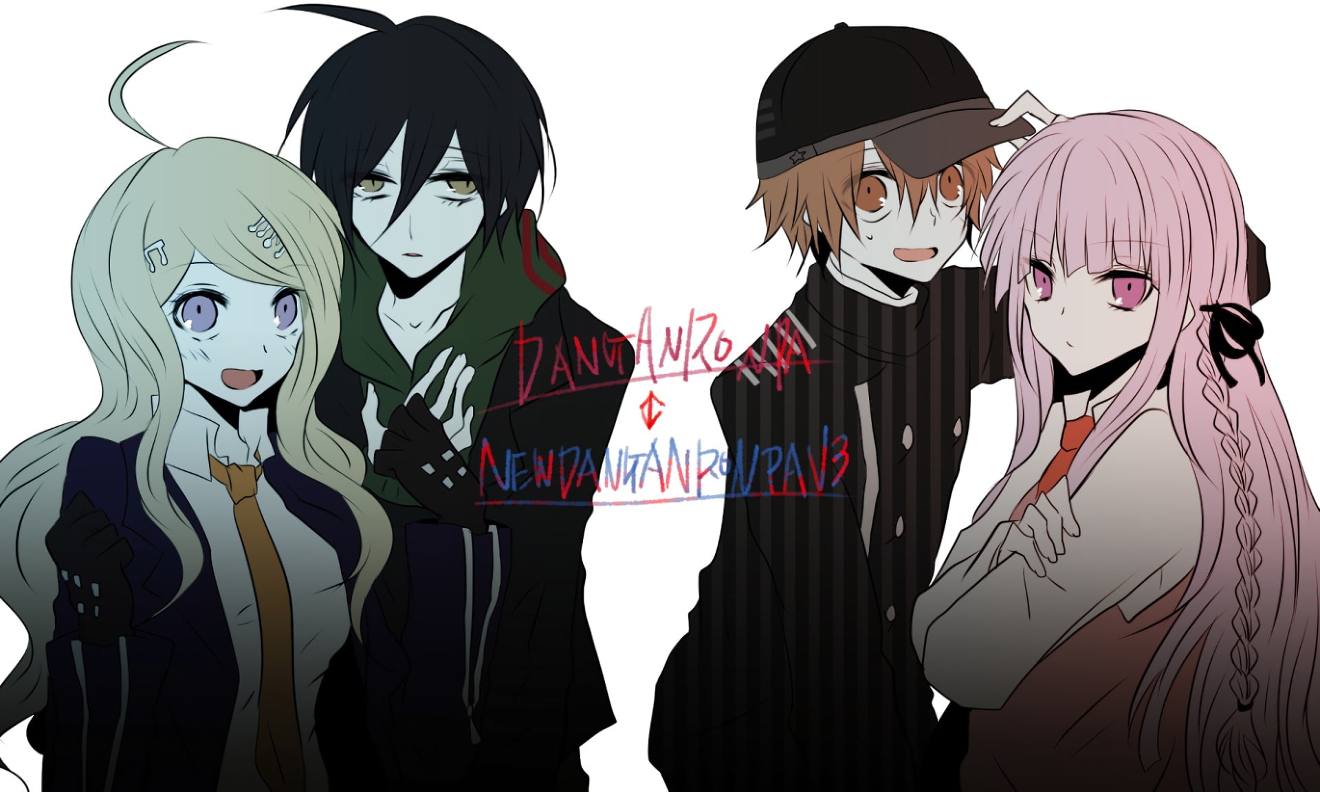 Shuichi Saihara, Kyōko Kirigiri, Danganronpa, Anime, 1080P, Kaede Akamatsu, Danganronpa V3: Killing Harmony, Makoto Naegi, HD Wallpaper