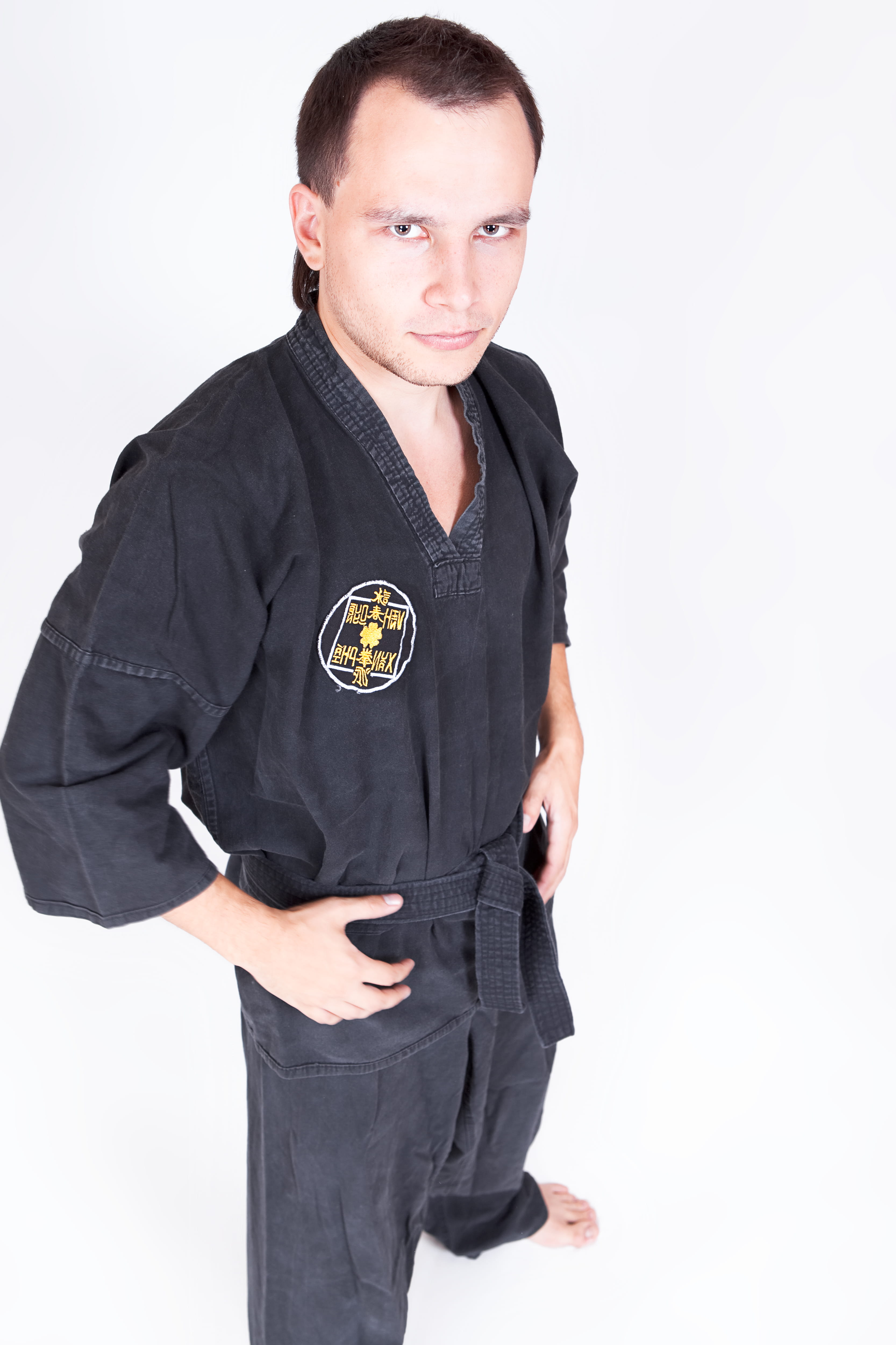 confidence, costume, con2011, gi, martial, body, karate, skill, indoors, standing, mid adult men, male, hobby, do, taekwondo, white background, kwon, warrior, Phone HD Wallpaper