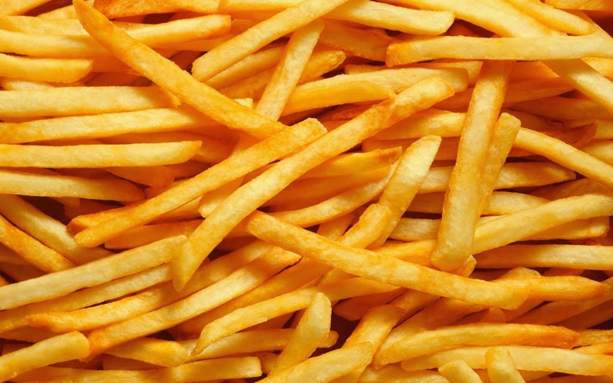 potatoes, upscaled, fries, 2K, food, french, yellow, fried, HD Wallpaper