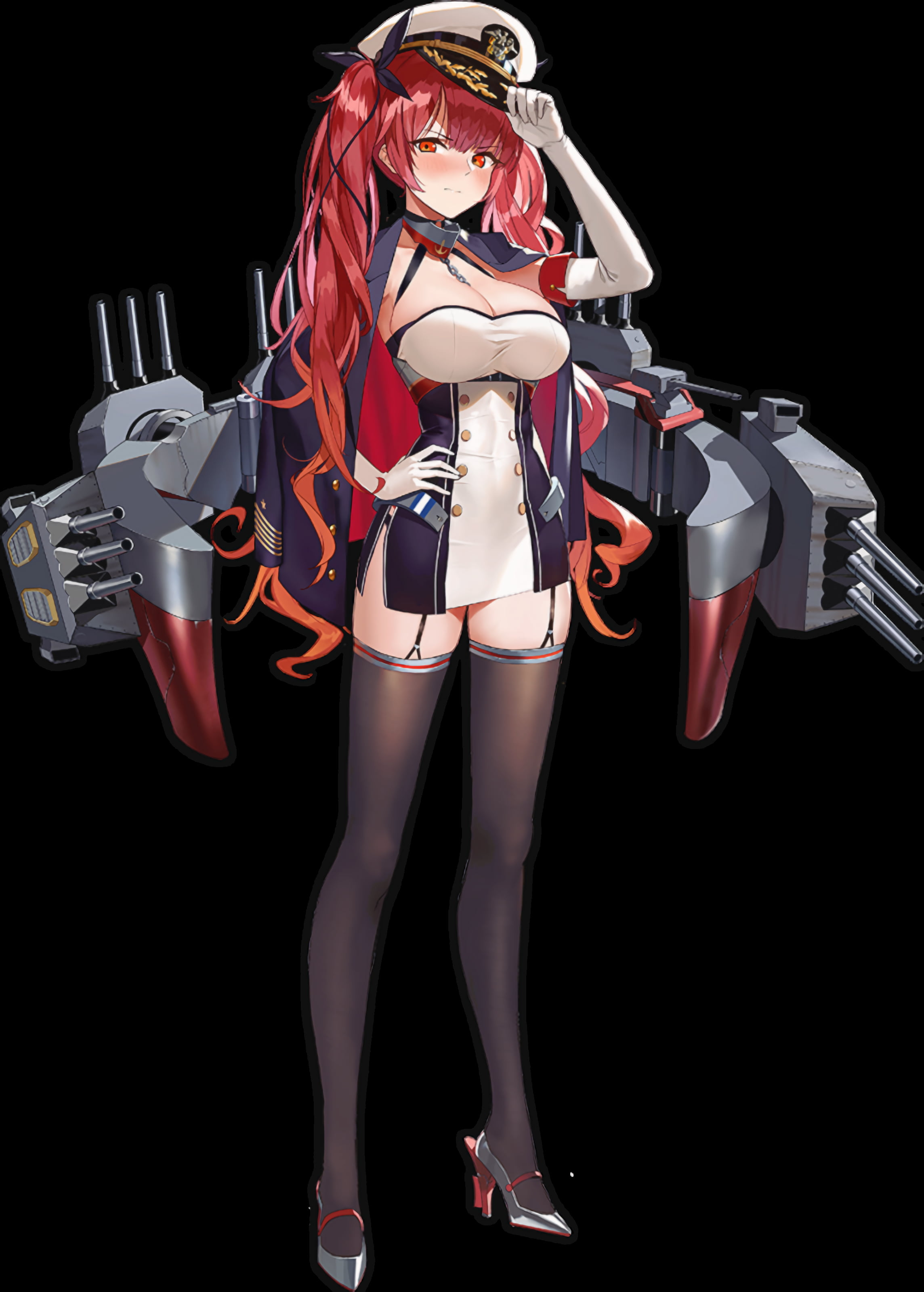 anime, anime girls, upscaled, 2K, transparent background, Azur Lane, Honolulu (Azur Lane), Phone HD Wallpaper