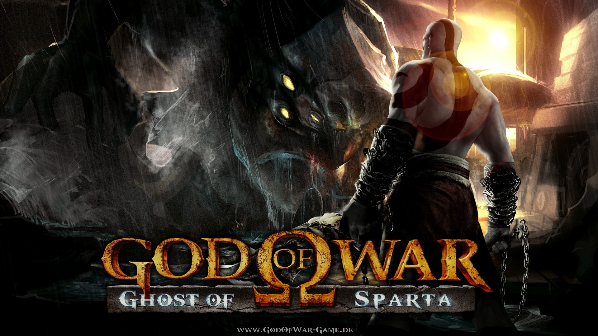 close-up, no people, architecture, God of War: Ghost of Sparta, 1080P, representation, outdoors, sign, digital composite, male likeness, art and craft, HD Wallpaper
