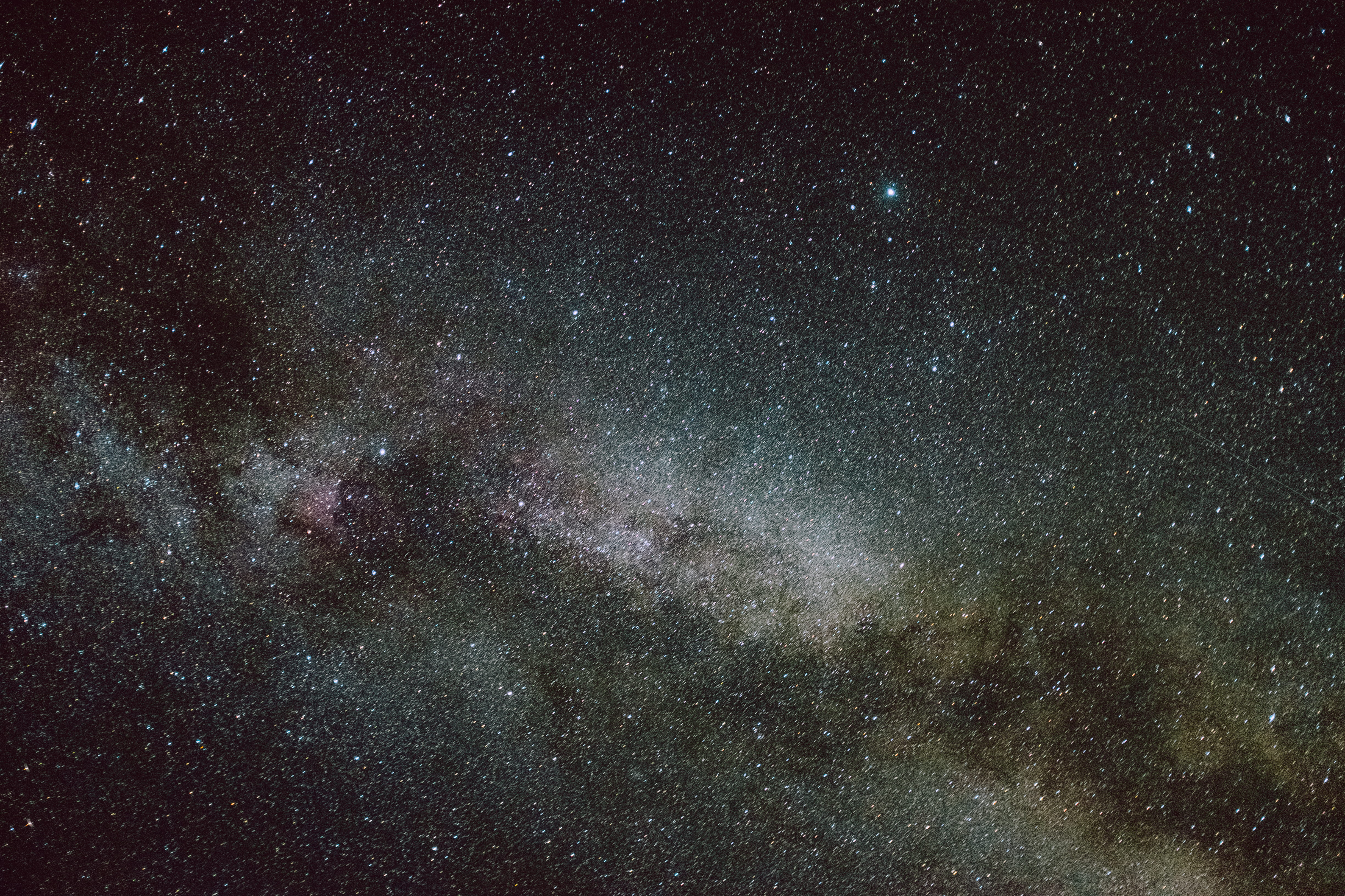 space, galaxy, full frame, longexposure, luminosity, sky, milky way, bavaria, infinity, star field, constellation, 4K, tranquility, outdoors, no people, HD Wallpaper