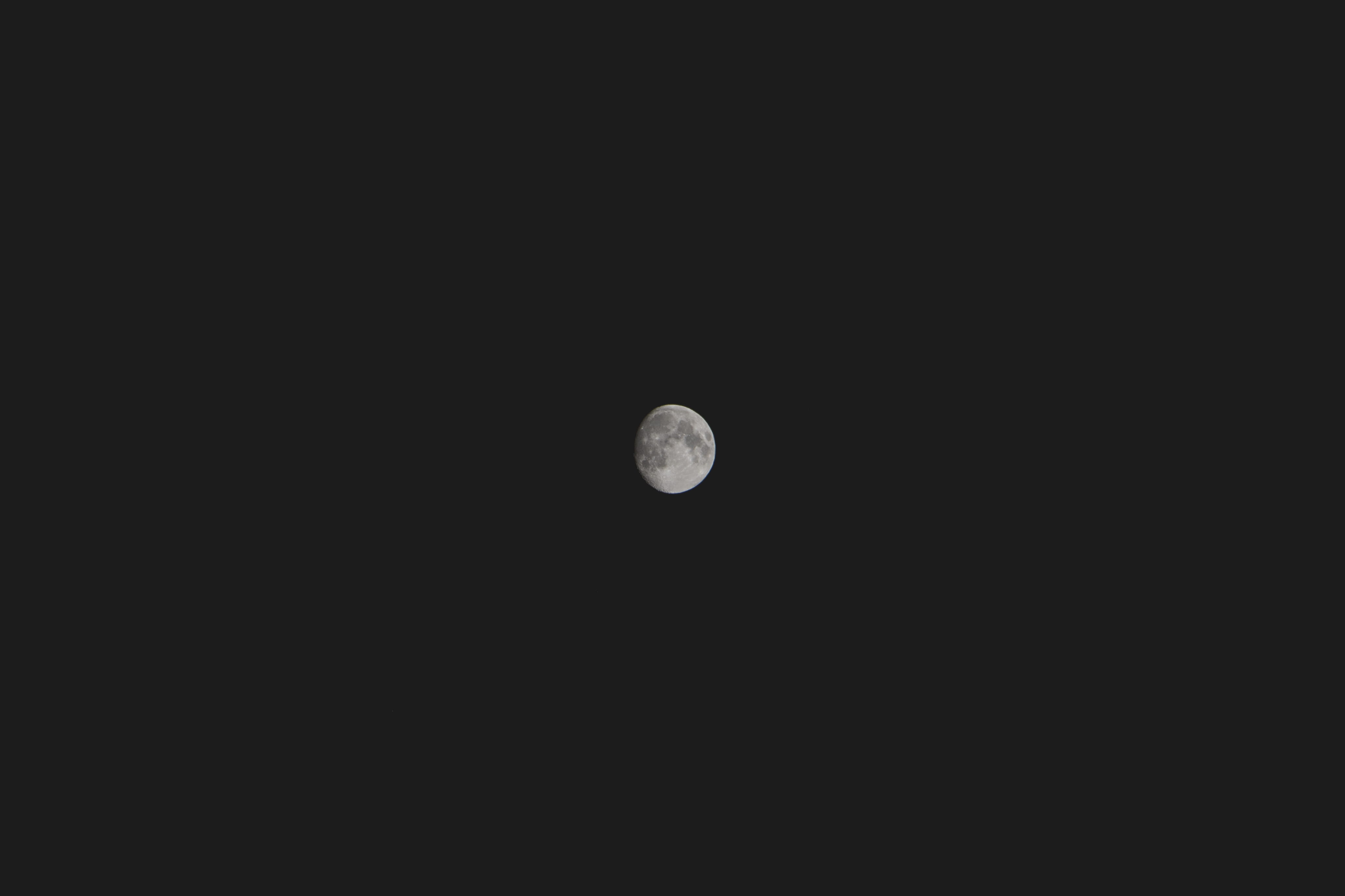 low angle view, space and astronomy, simple, copy space, planetary moon, tranquil scene, nightsky, oberdiessbach, scenics - nature, black n white, 4K, HD Wallpaper