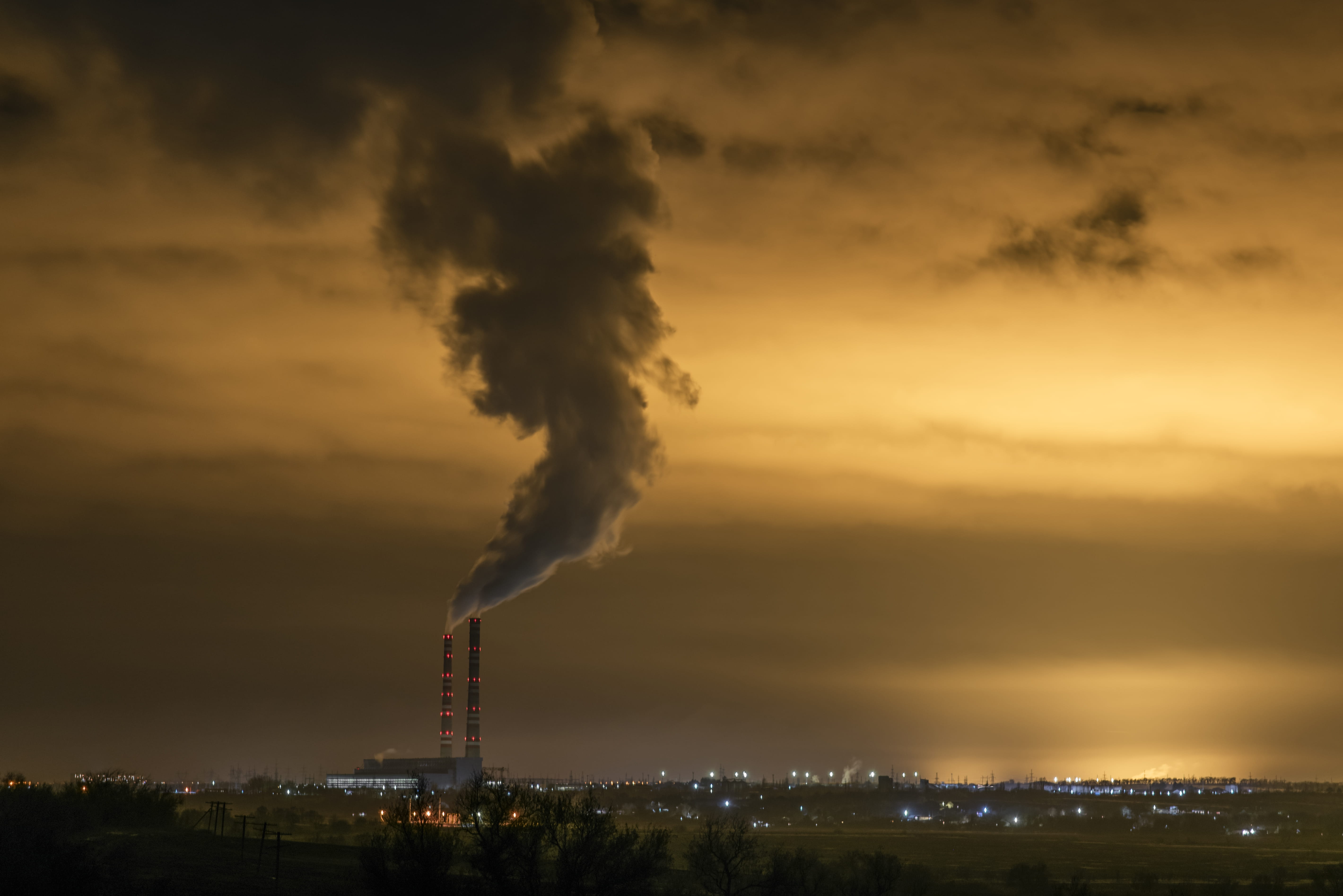 animal, cloud, atmospheric, industry, sky, bird, fog, power plant, fumes, agelaius, blackbird, condo, smoke stack, no people, coming, architecture, environmental issues, HD Wallpaper