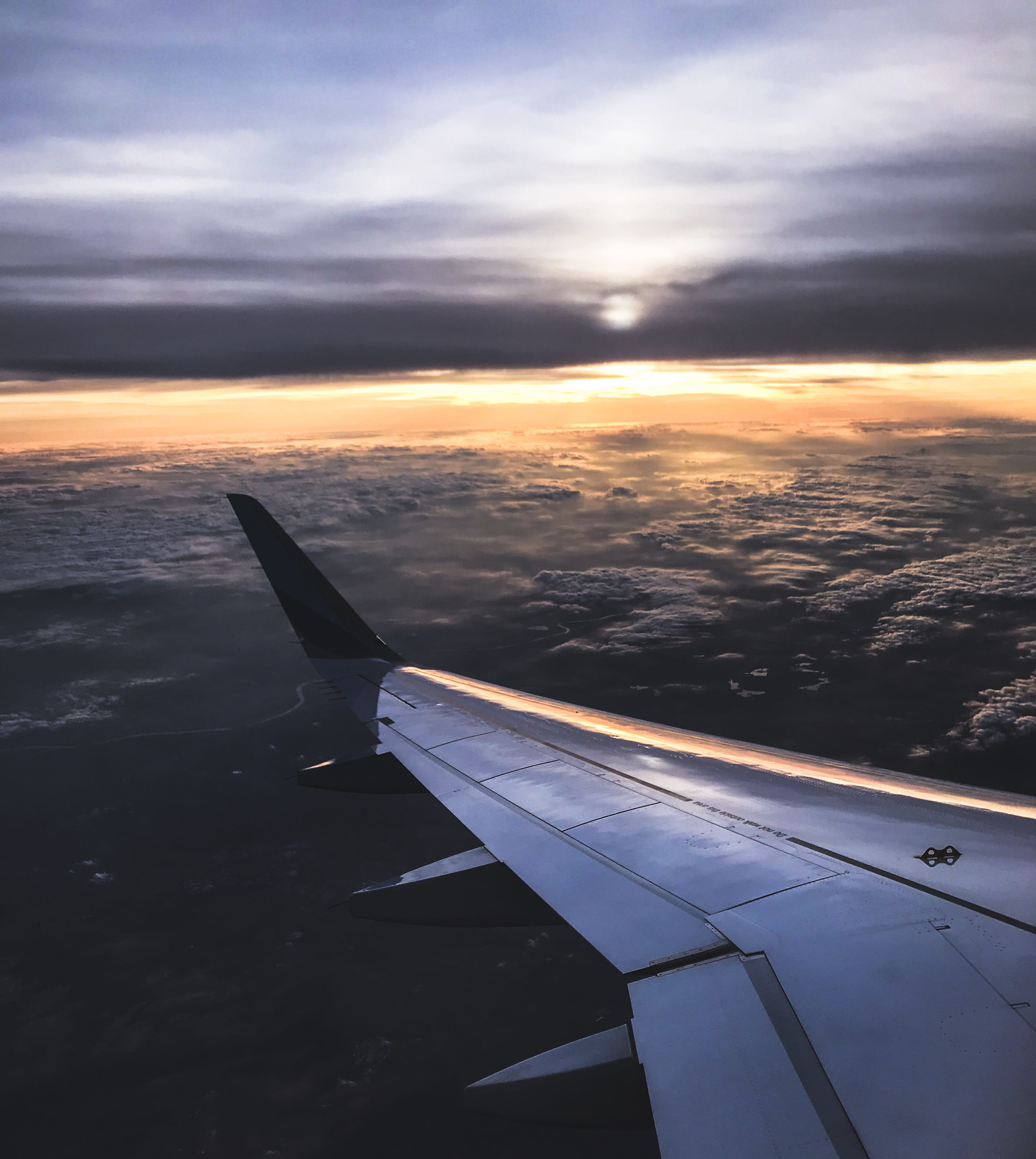 orange, cloud, sunset, sun, airplane, cloudscape, photo, flight, public transportation, flying, cloud - sky, sunrise, journey, clouds, no people, travel, Phone HD Wallpaper