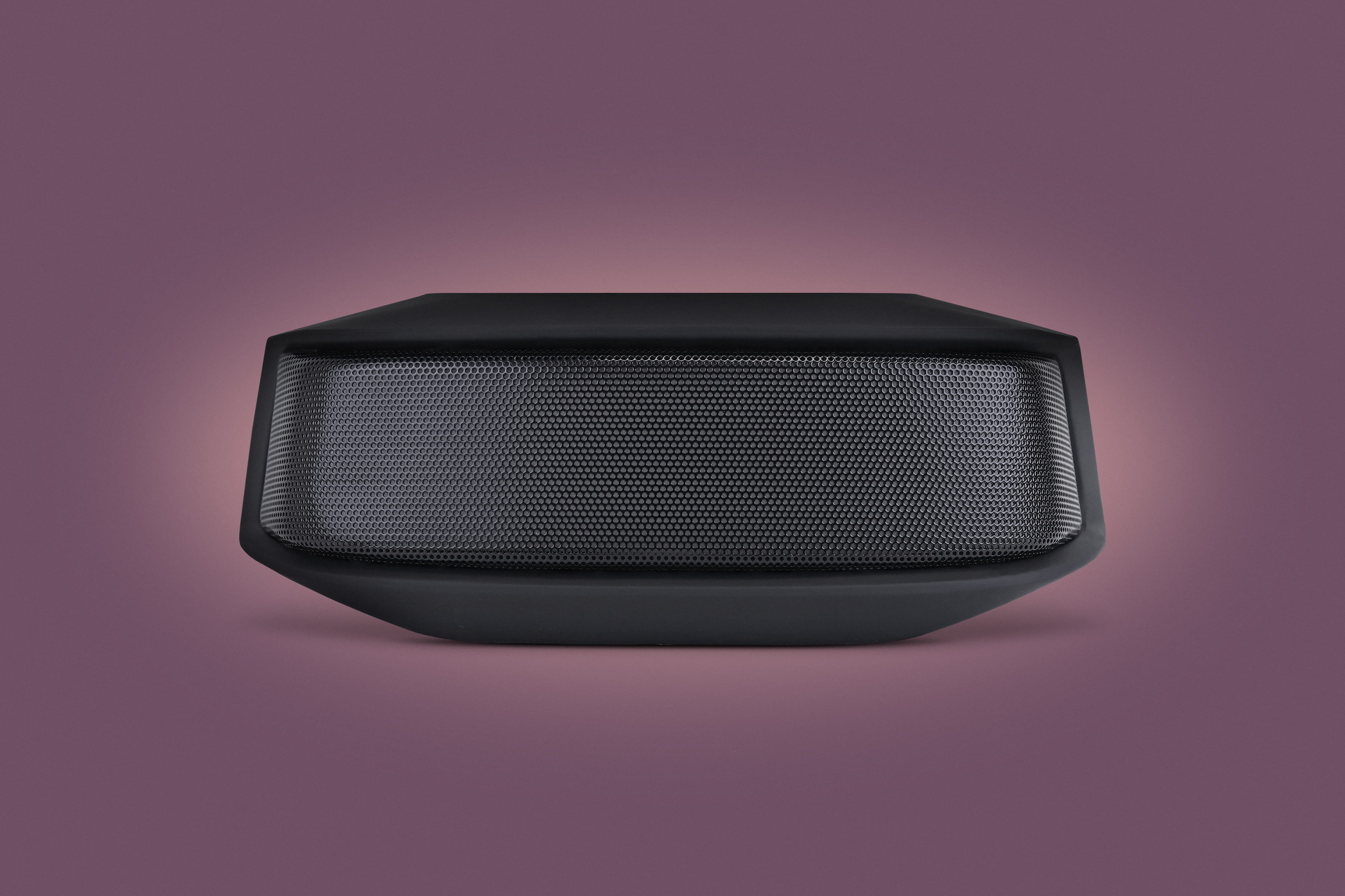 bluetooth, black, simplicity, product, close-up, hardware, purple background, bluetooth speaker, copy space, gray, home theater, pink background, technology, HD Wallpaper