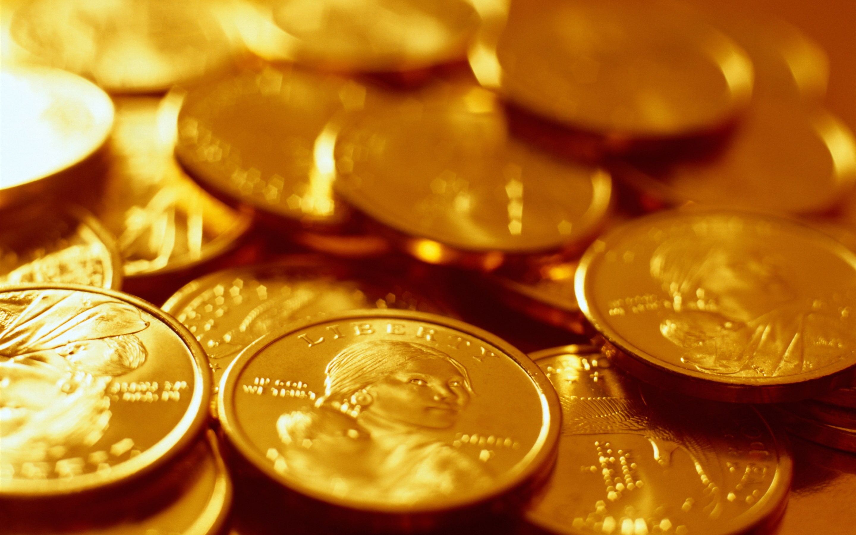 close, Coins, Gold, 2K, Currency, HD Wallpaper