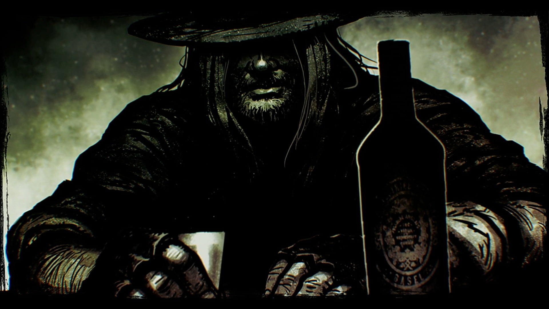 portrait, clothing, real people, government, headwear, food and drink, cowboys, bottle, men, western, stetson, security, 1080P, military, headshot, revolver, HD Wallpaper