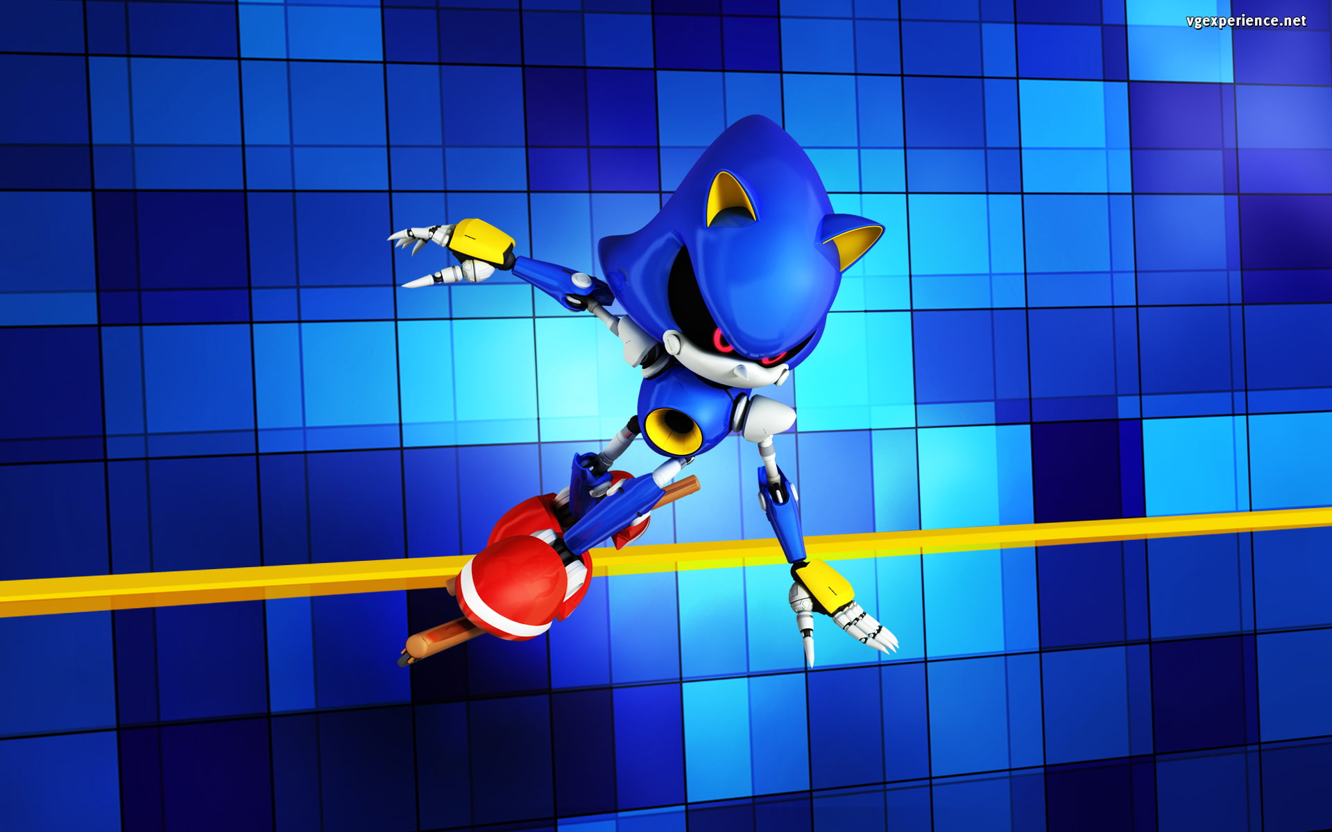 1080P, video games, hedgehog, sonic, hd, sega, blue, the, metal, HD Wallpaper