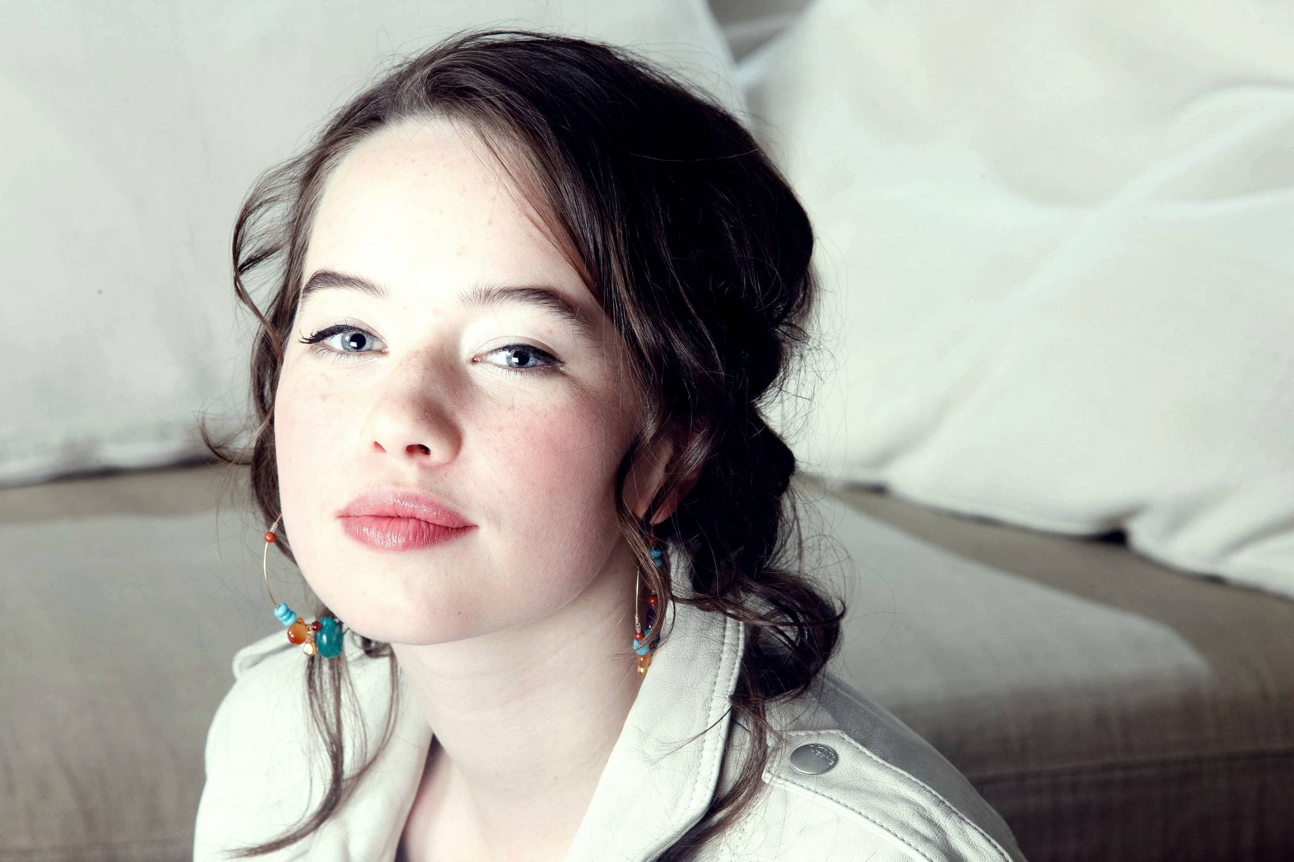 face, women, 2K, Anna Popplewell, HD Wallpaper