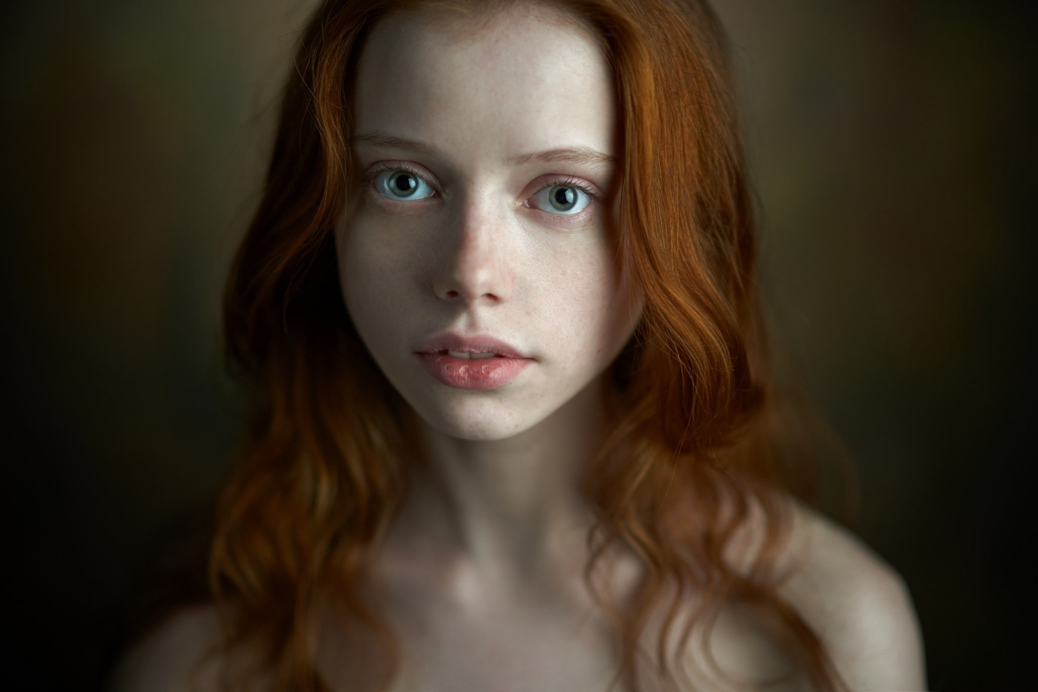 women, Alexander Vinogradov, face, redhead, 1080P, Ekaterina Yasnogorodskaya, HD Wallpaper