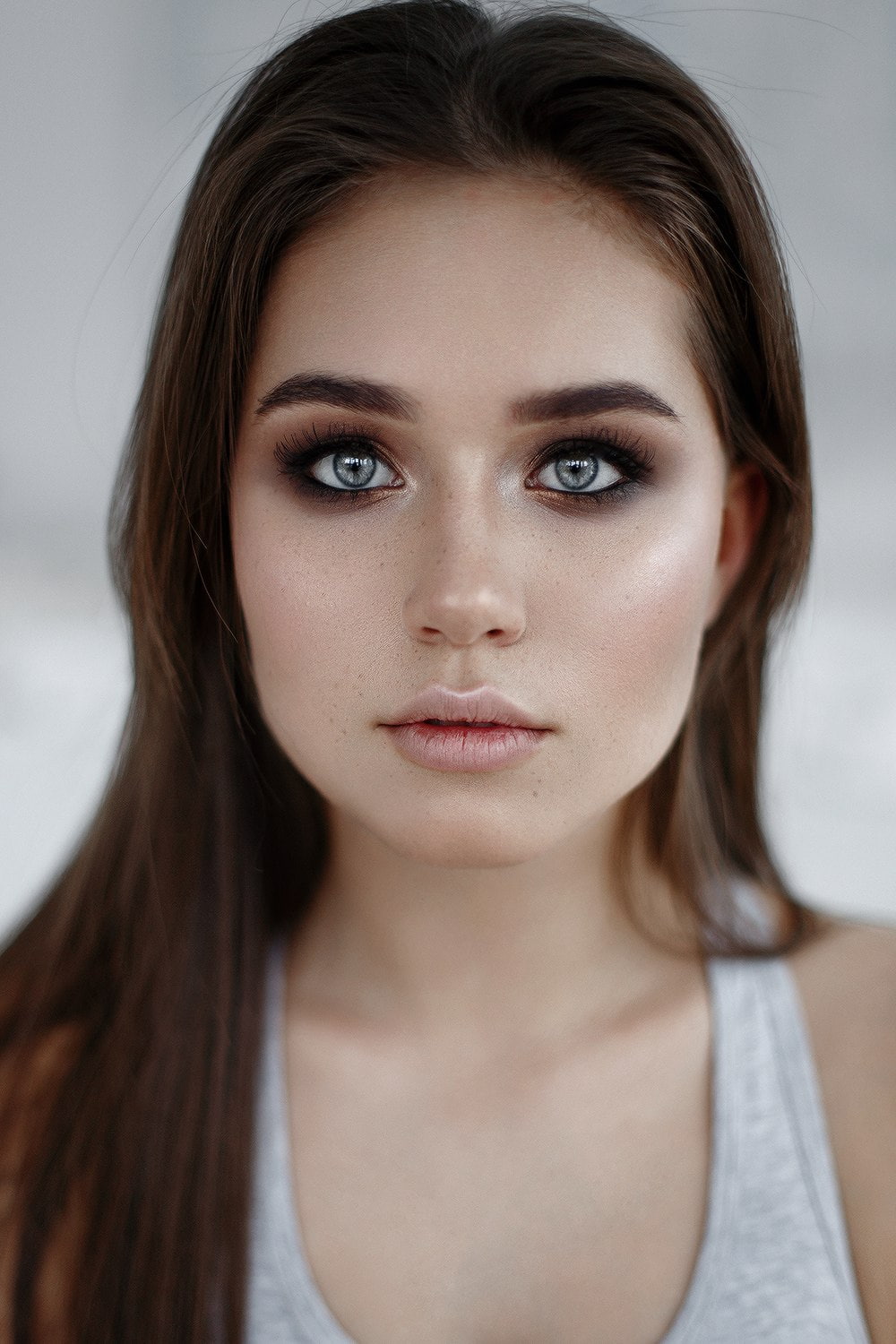 portrait, Anastasia Lis, model, makeup, 720P, face, women, Phone HD Wallpaper