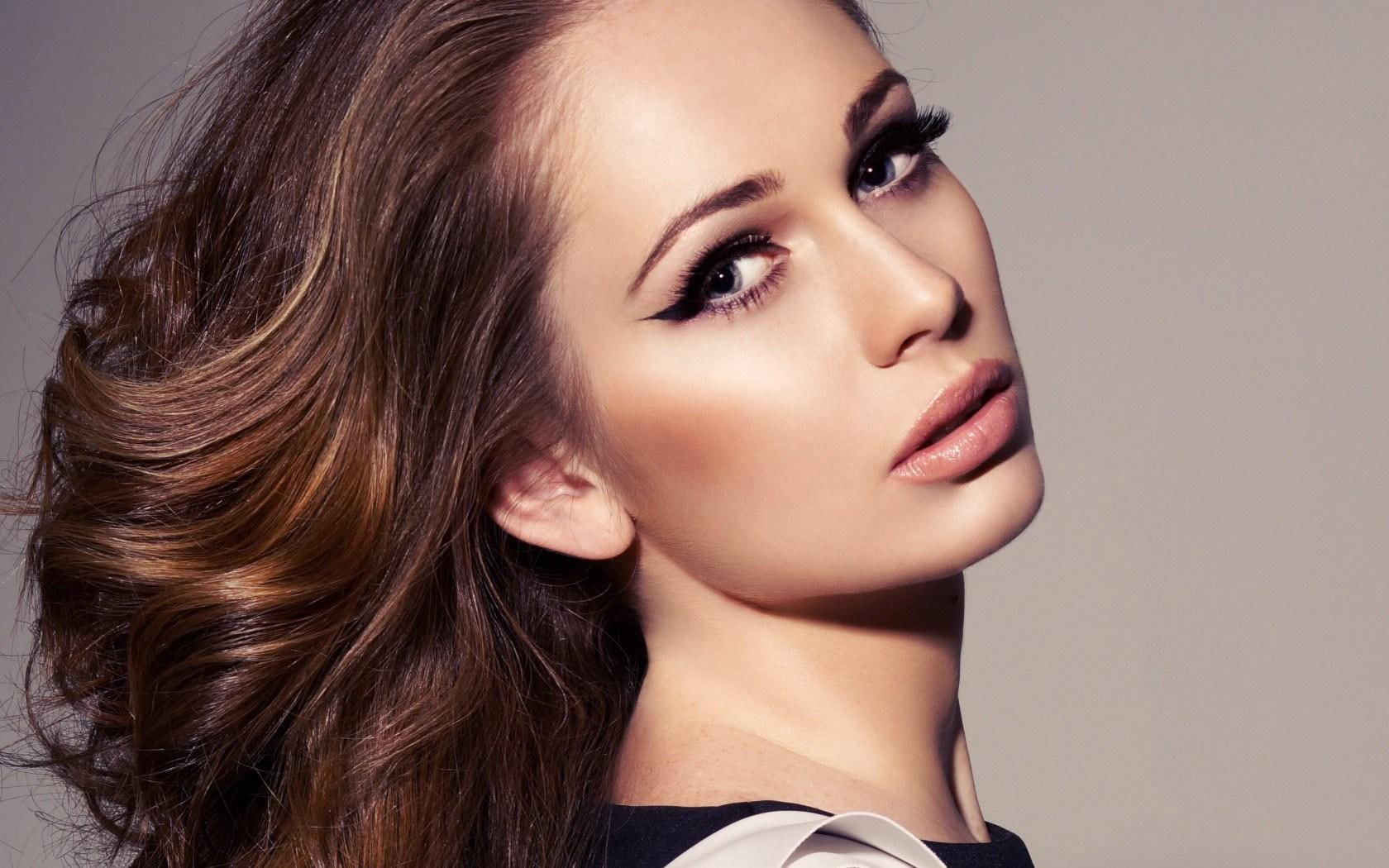 720P, girl, look, makeup, HD Wallpaper