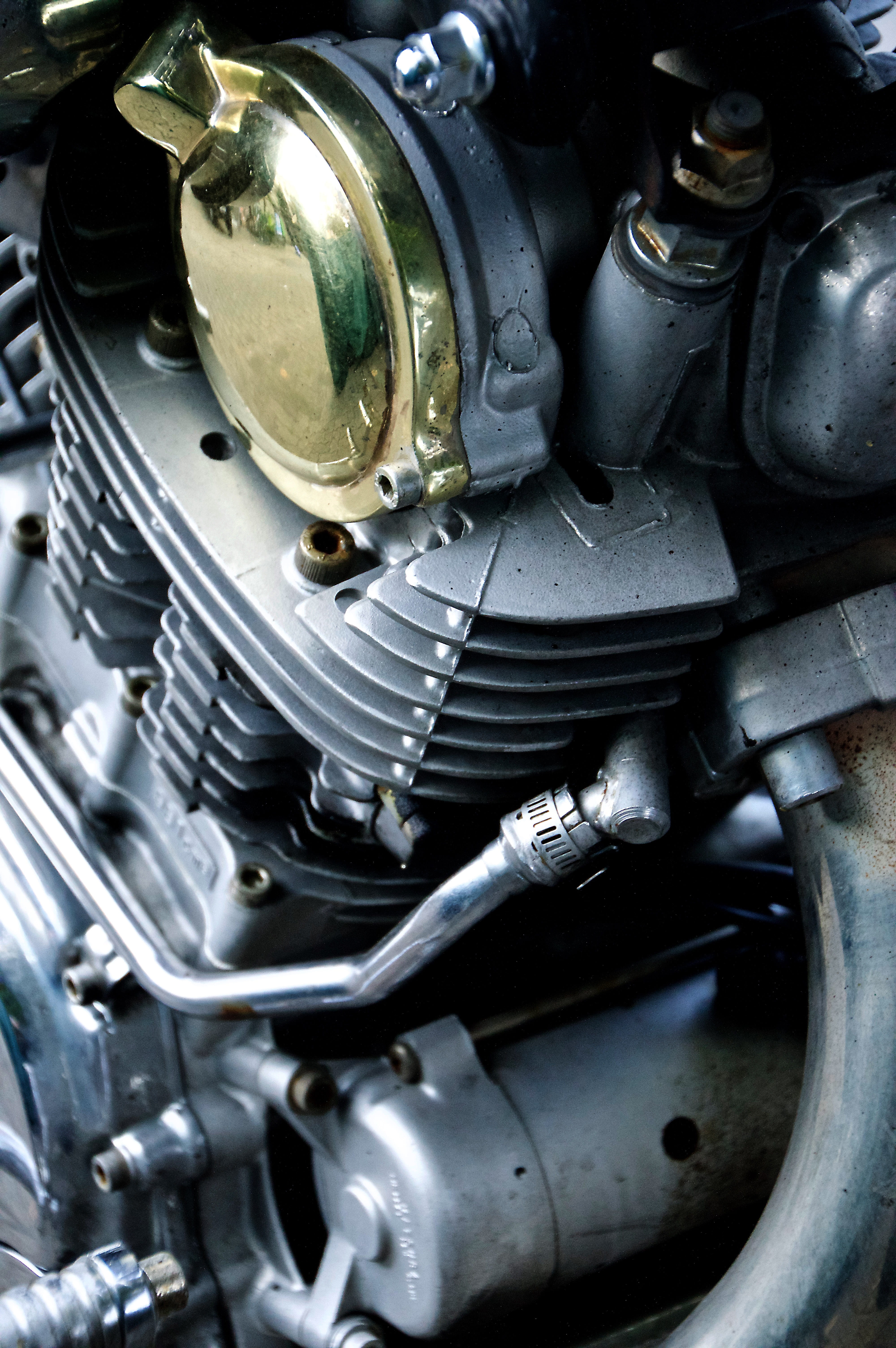 cooling, metallic, yamaha, rots, pipe - tube, chrome, machine part, land vehicle, oldtimer, machine, texture, details, wheel, classic, alloy, backgrounds, Phone HD Wallpaper
