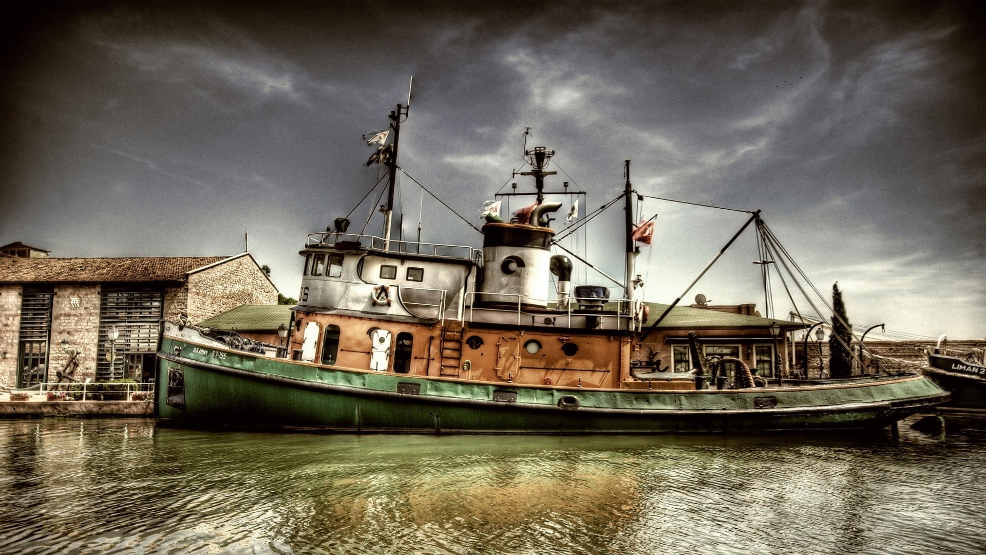 vehicle, HDR, steamship, vintage, ship, 1080P, HD Wallpaper