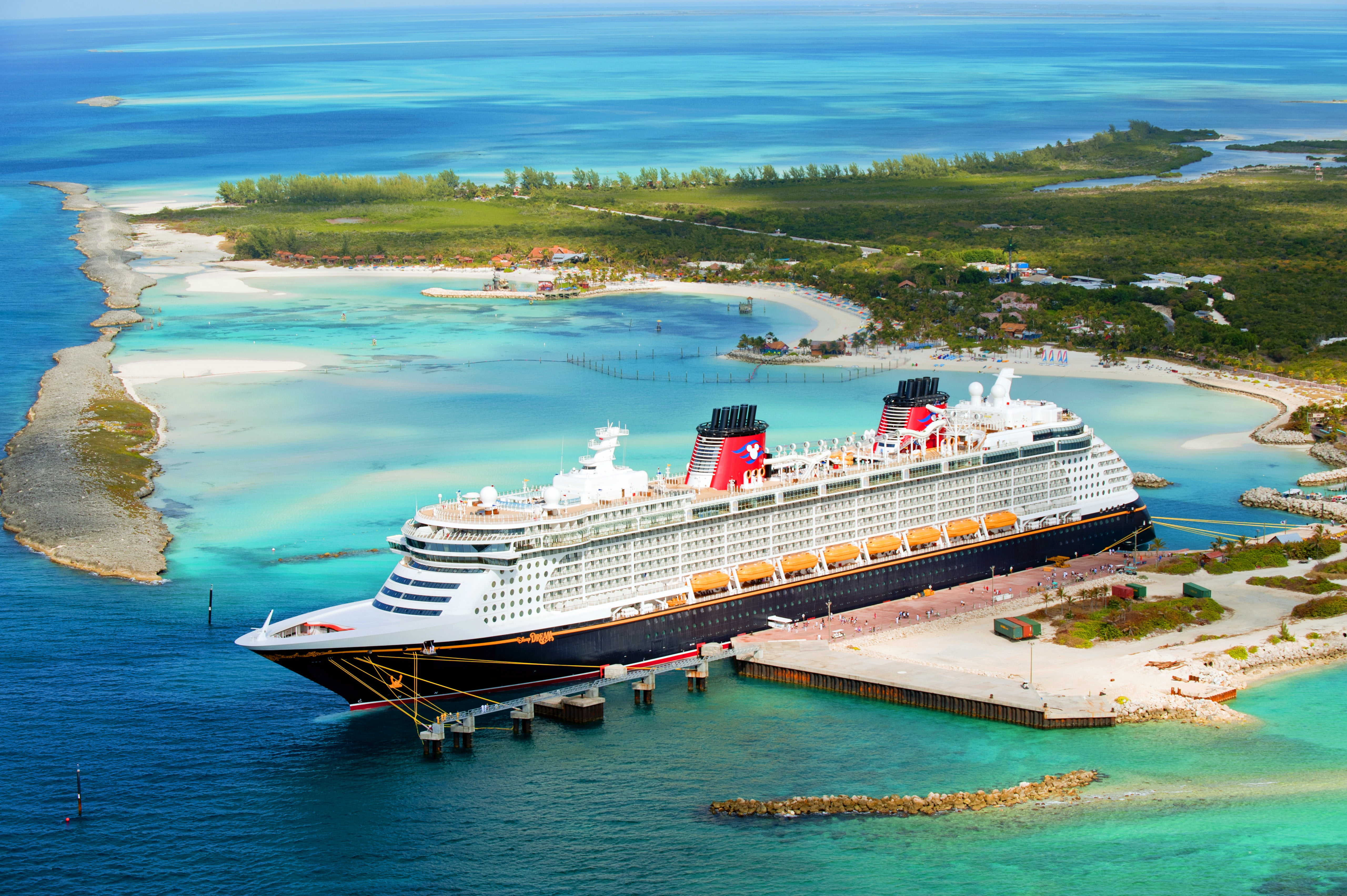 Disney, Disney Dream, cruise ship, built structure, mode of transportation, scenics - nature, cruise, Passenger, Pier, tourism, The ship, travel, day, 5K, HD Wallpaper