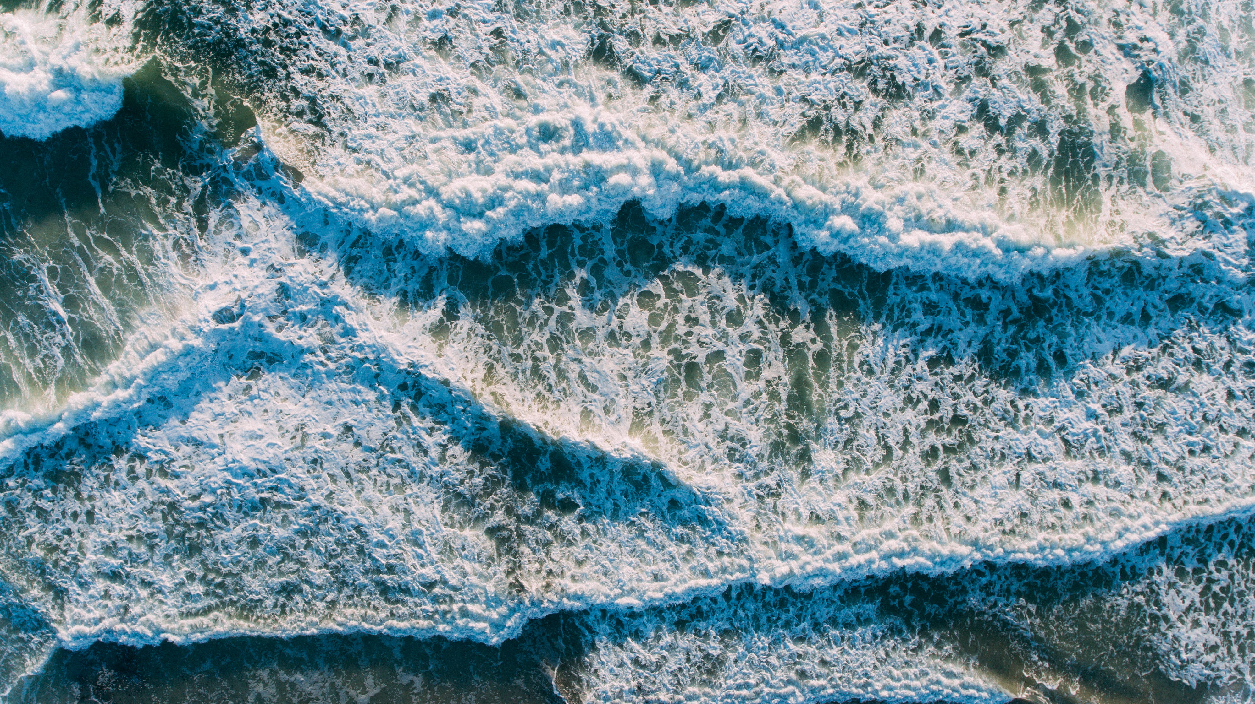 shoreline, outdoors, rock - object, blue, no People, close-up, sea, pattern, wave, abstract, blue, full frame, day, backgrounds, water, nature, power in nature, HD Wallpaper