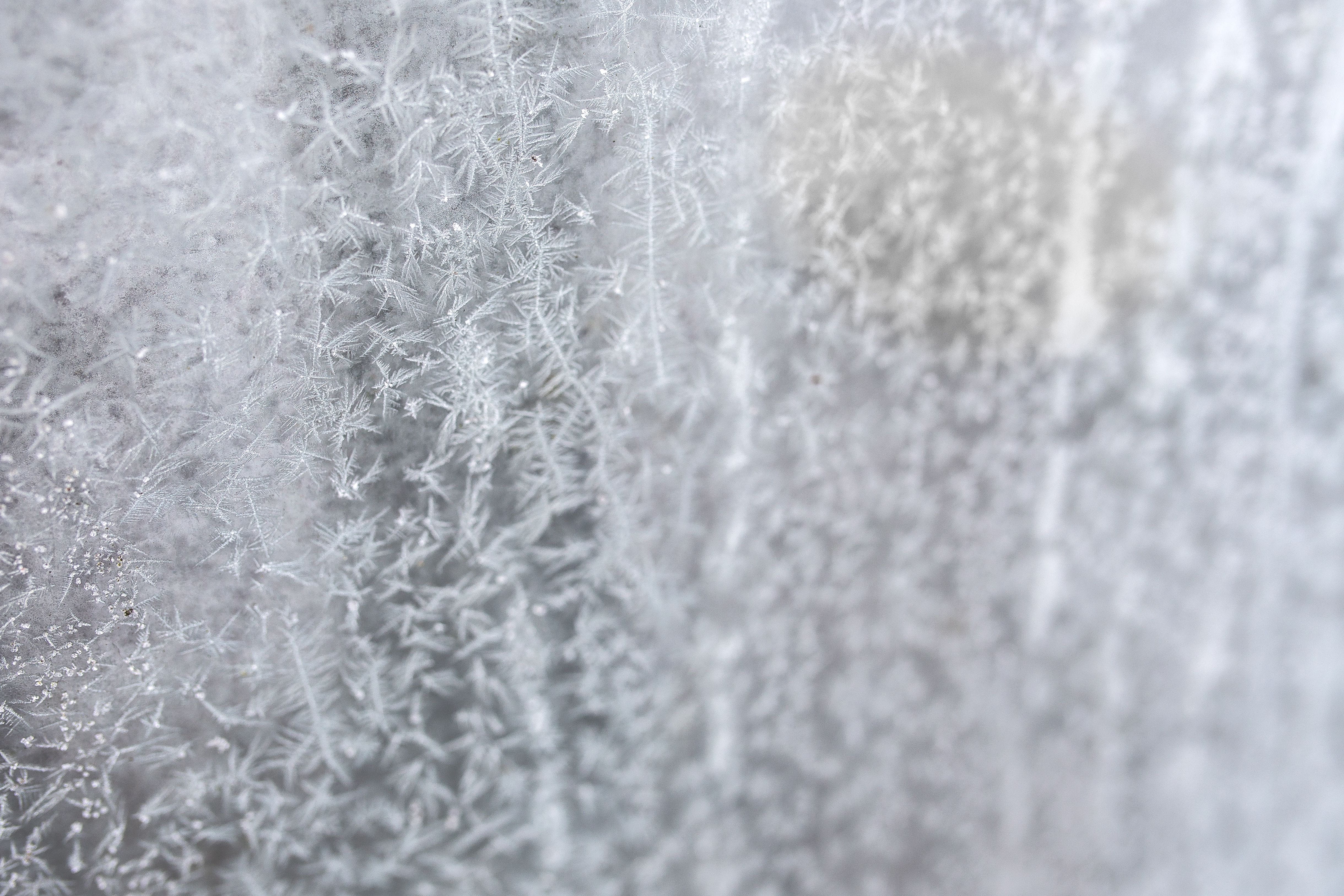 no people, close-up, Frosty, white color, full frame, abstract backgrounds, frost, nature, backgrounds, extreme close-up, pattern, white, cold, cold temperature, HD Wallpaper