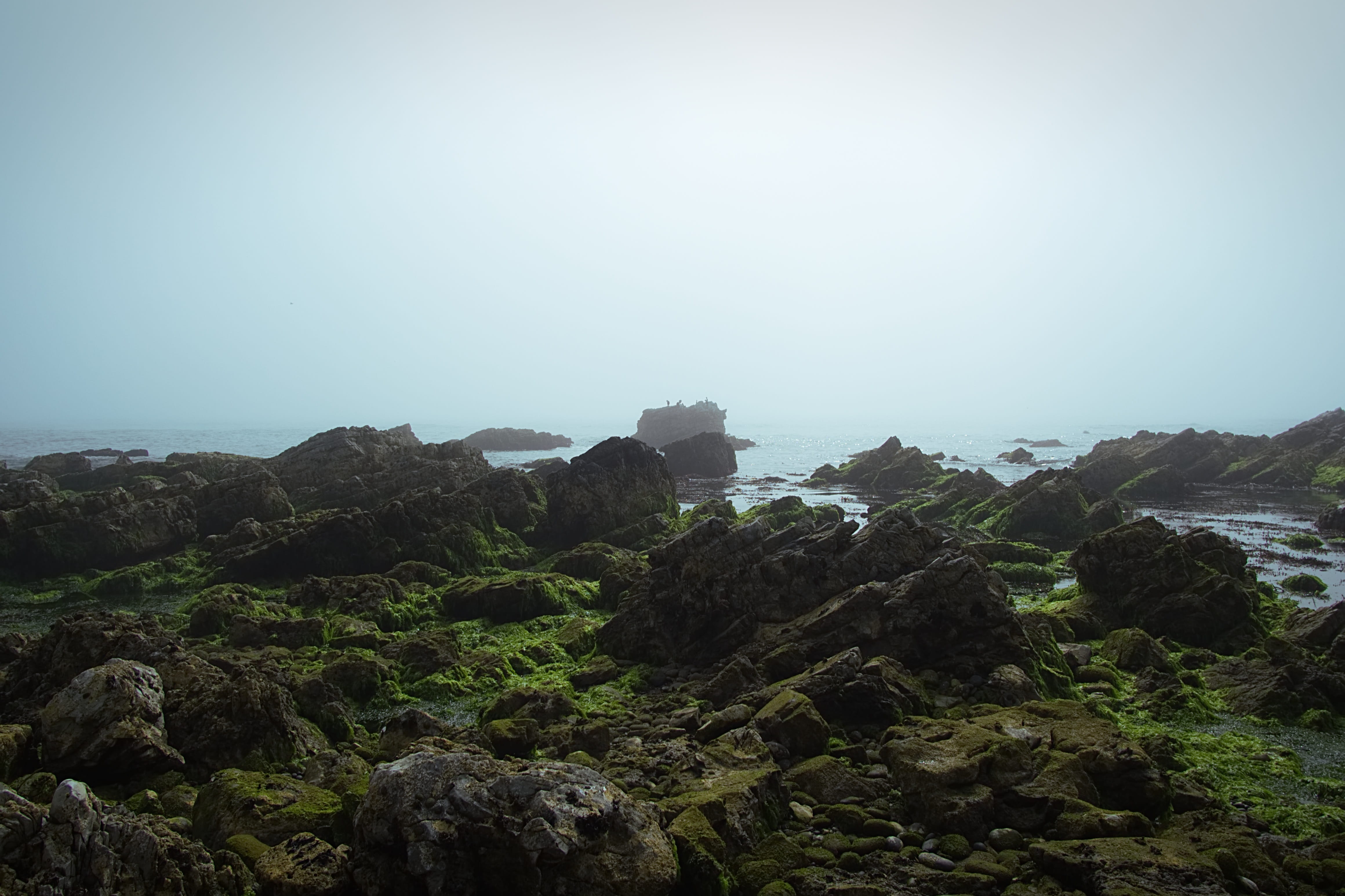 roche, land, environment, rock - object, clear sky, no people, scenics - nature, clouds, rocks, 4K, outdoors, sky, sea, bluish, day, pierre, copy space, HD Wallpaper