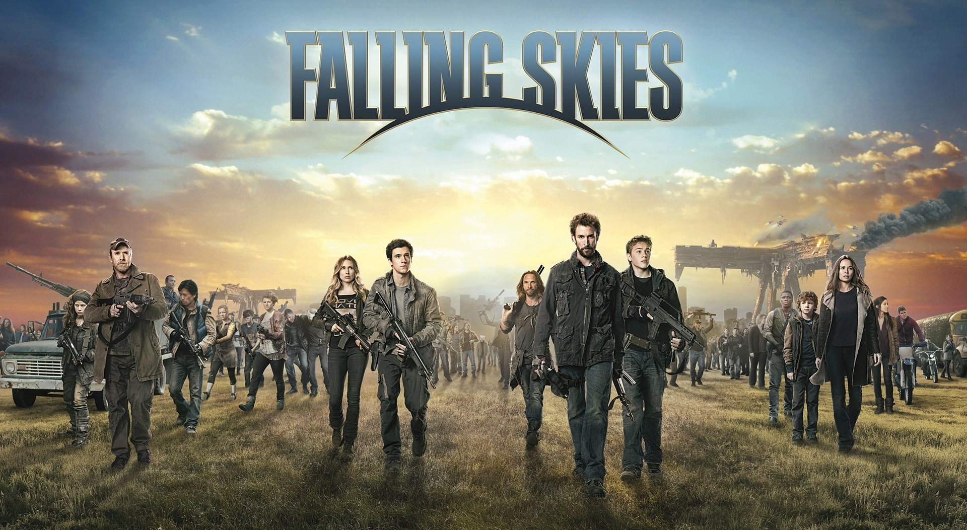 weapon, falling, Ryan Robbins, Anthony, Peter Shinkoda, text, Maggie, Seychelle Gabriel, government, Connor Jessup, matt mason, field, Global, Noah Wyle, HD Wallpaper