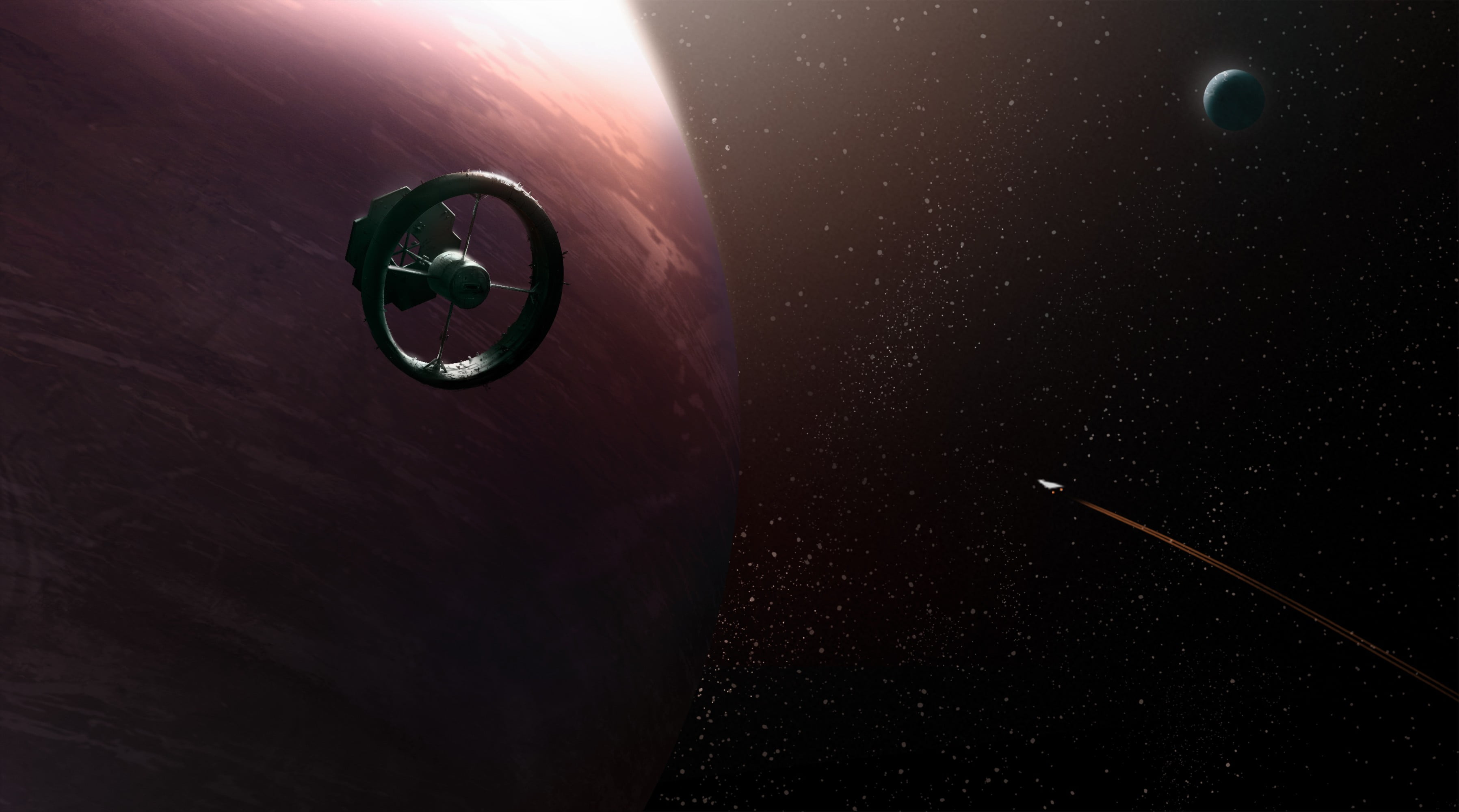 ship, directly above, indoors, photo, metal, astronomy, close-up, nature, music, no people, reflection, planet - space, 2K, Elite: Dangerous, technology, HD Wallpaper