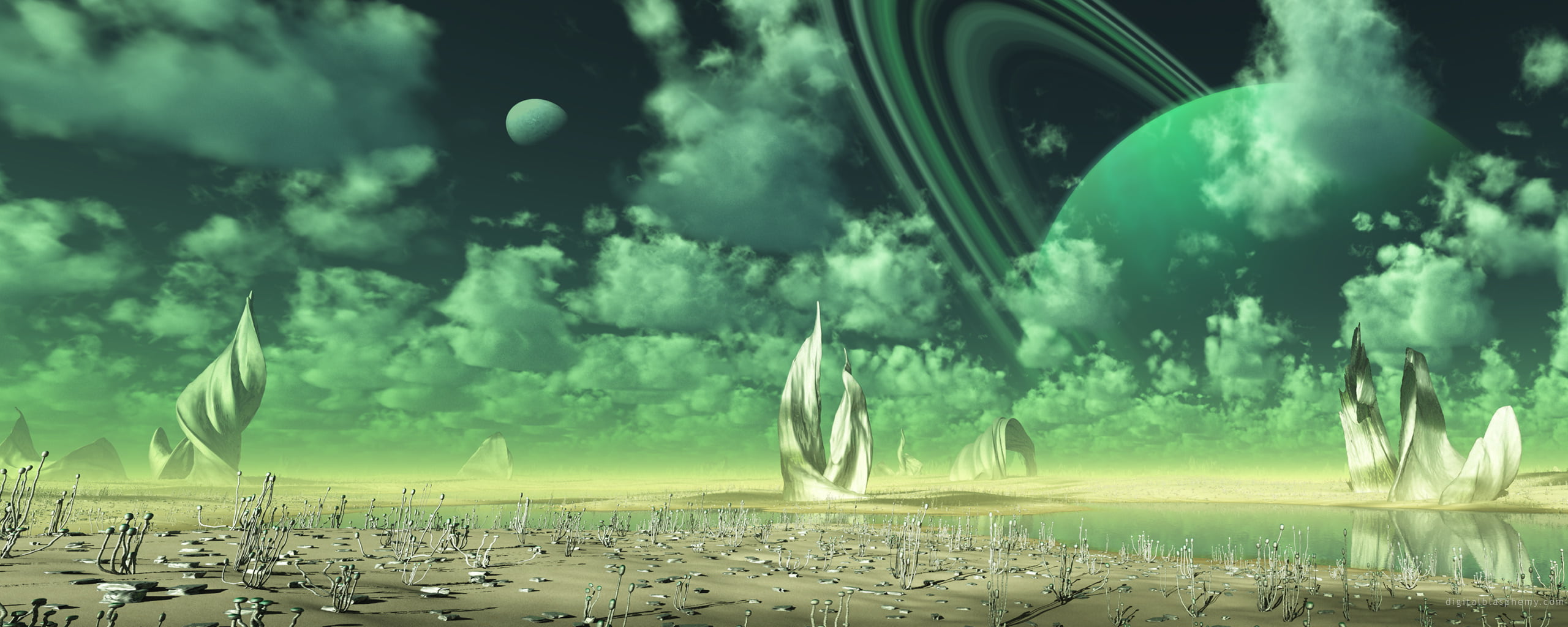 2K, planet, alien world, wide screen, HD Wallpaper