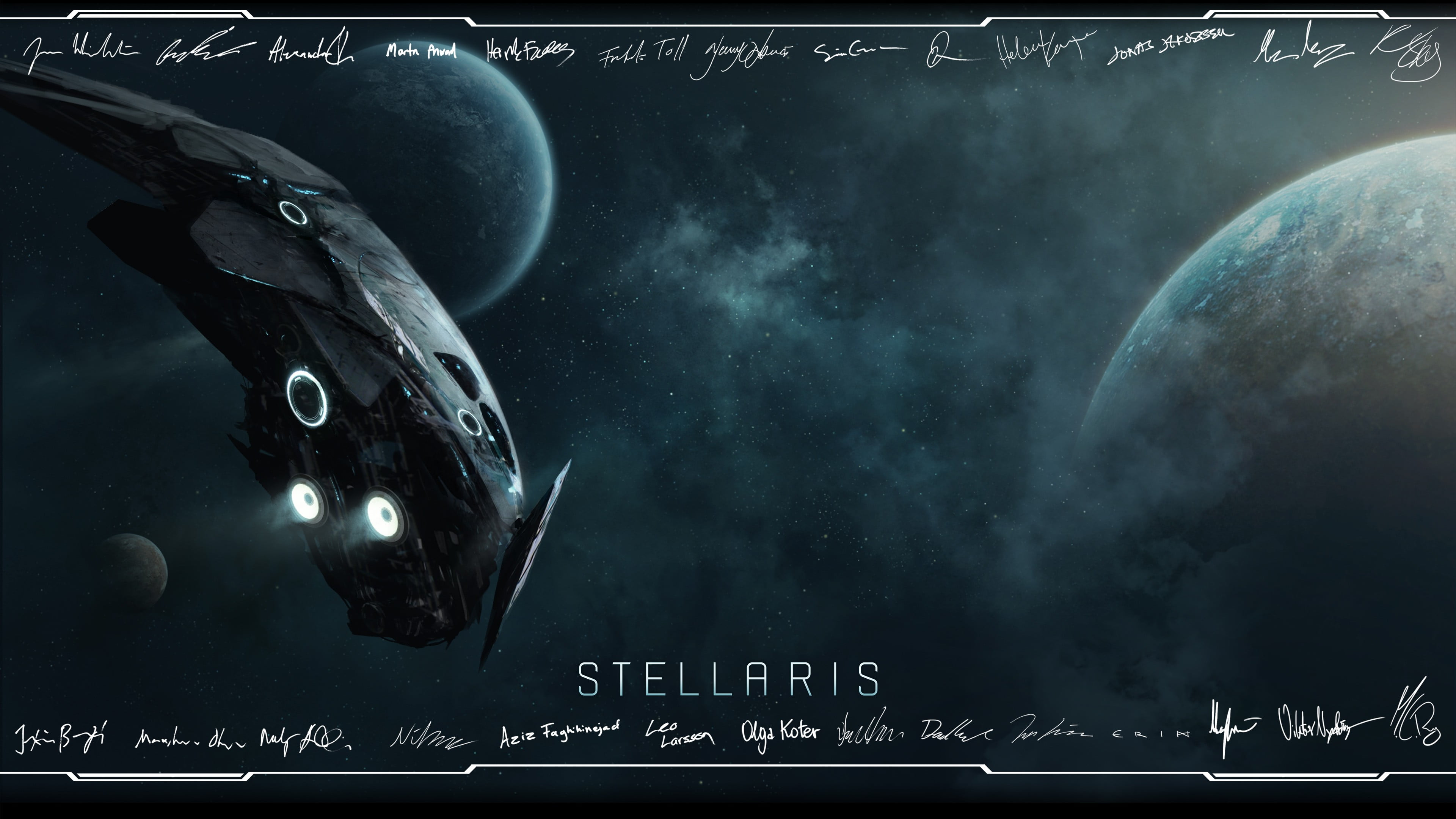 sky, planetary moon, night, galaxy, 4K, fantasy, dark, astronomy, star - space, board, no people, space, illustration, nature, planet - space, stellaris, HD Wallpaper