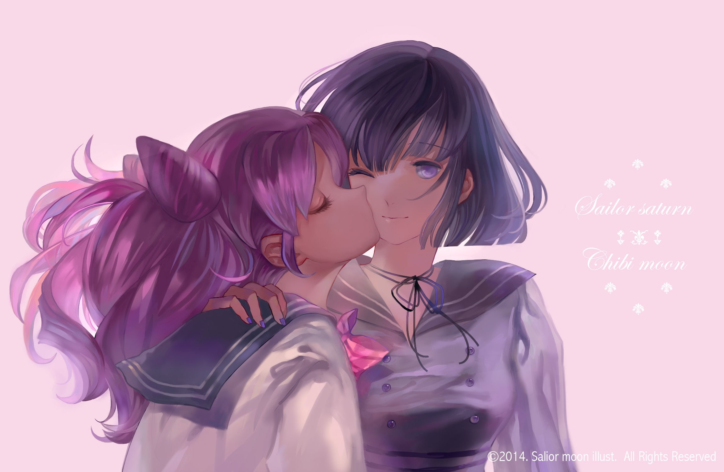 chibiusa, buns, tomoe, hotaru, yuri, senshi, 1080P, twin, moon, sailor, bishoujo, HD Wallpaper