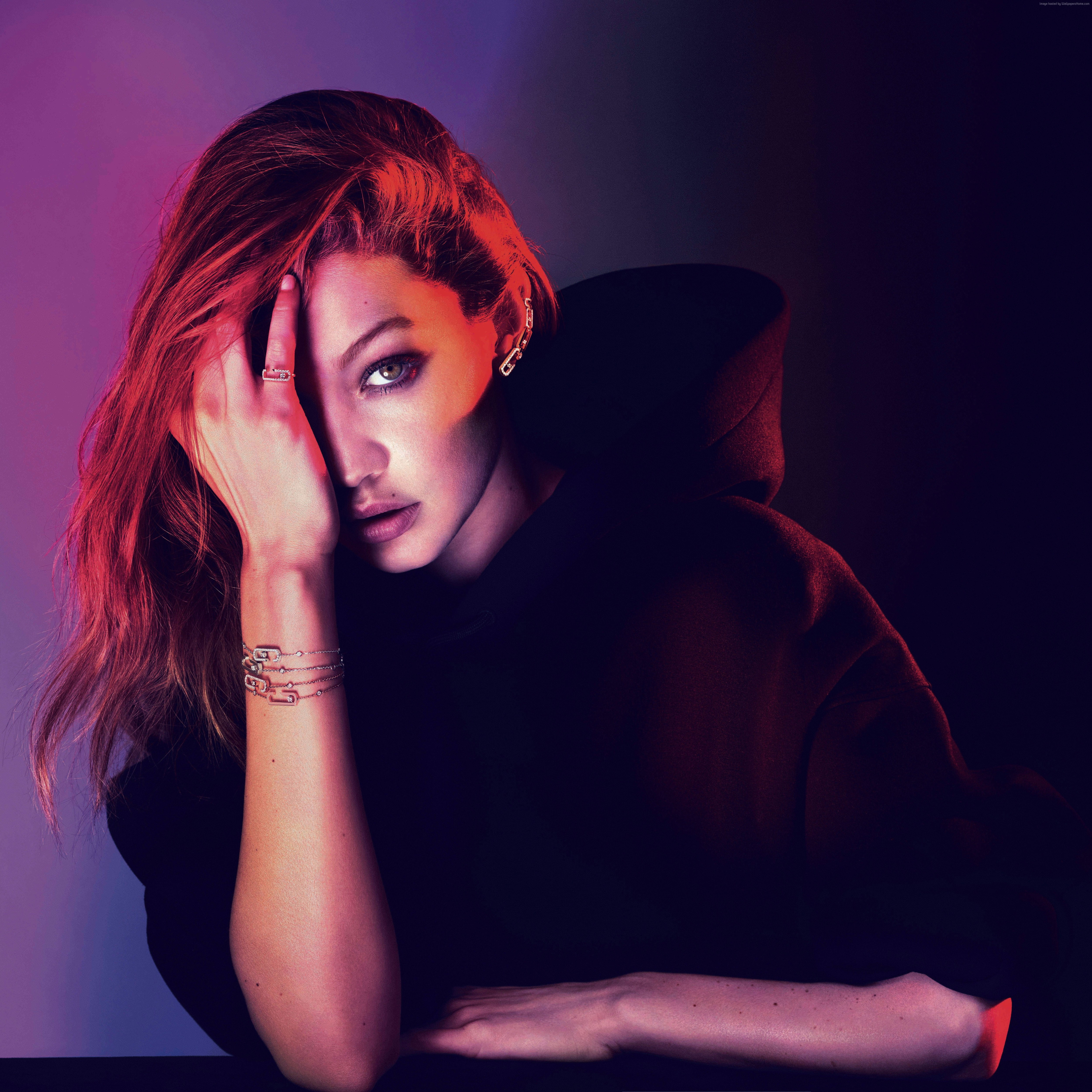 4K, beauty, Gigi Hadid, 5k, Phone HD Wallpaper