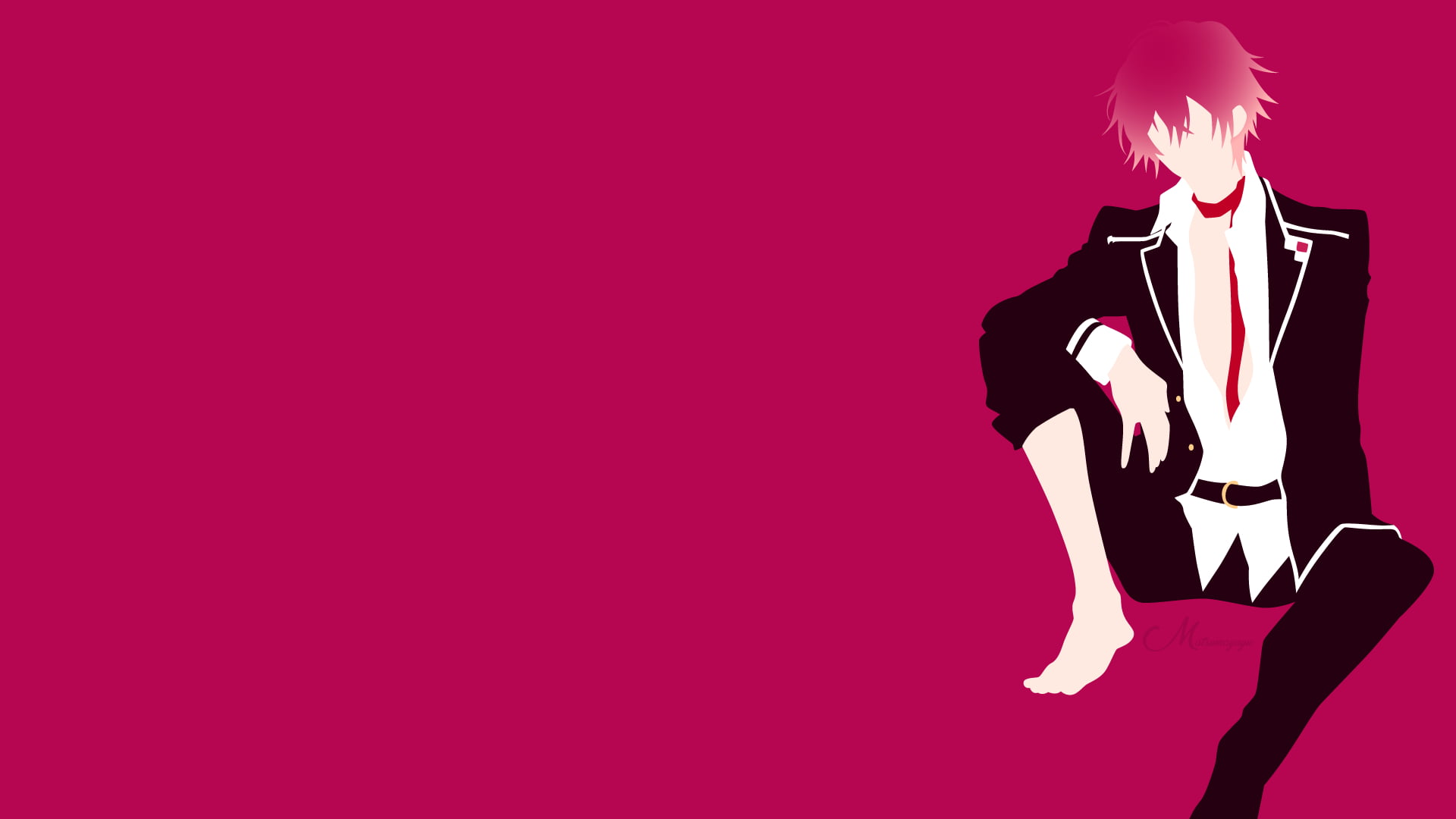 Ayato Sakamaki, 1080P, Vector, Diabolik Lovers, Anime, Vampire, Minimalist, HD Wallpaper