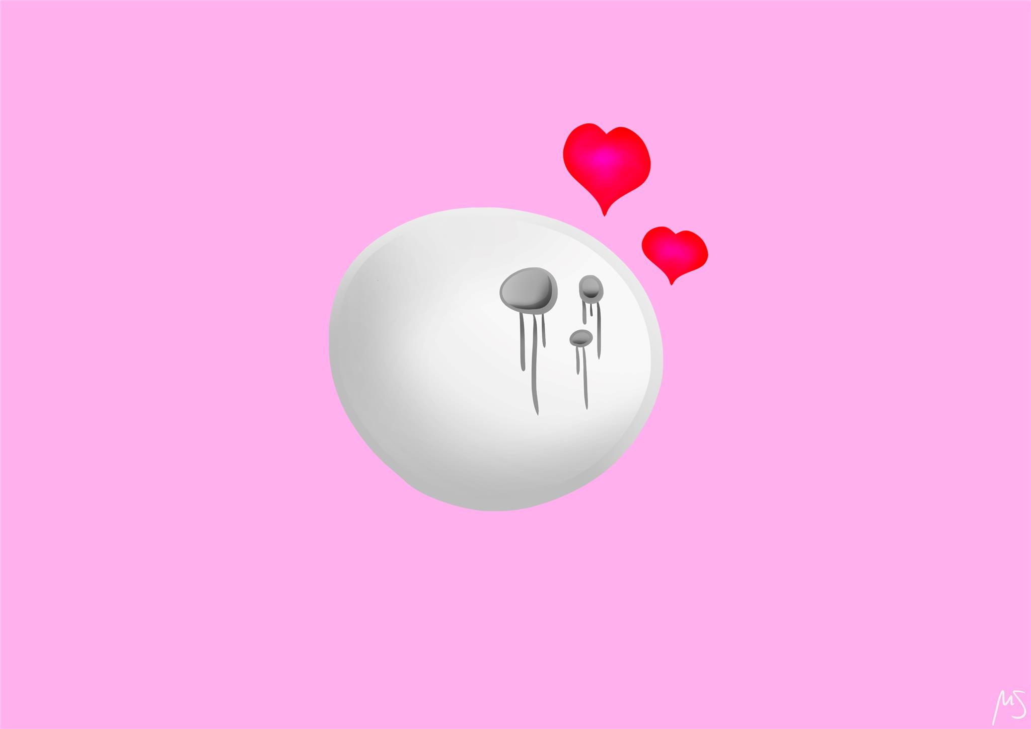 food, copy space, simplicity, food and drink, no people, red, valentines day - holiday, 1080P, pink color, single object, heart shape, studio shot, positive emotion, HD Wallpaper