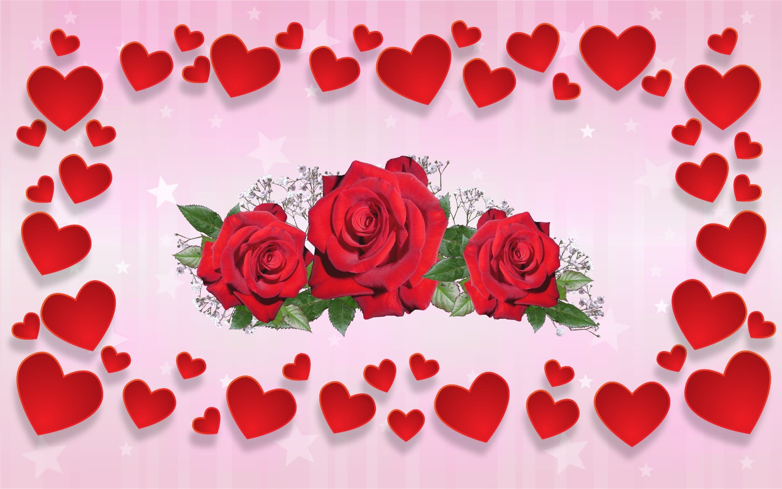 rose - flower, love heart, roses, celebration, wedding, flower head, valentine, flower, heart shape, beauty in nature, petal, inflorescence, red, love, HD Wallpaper
