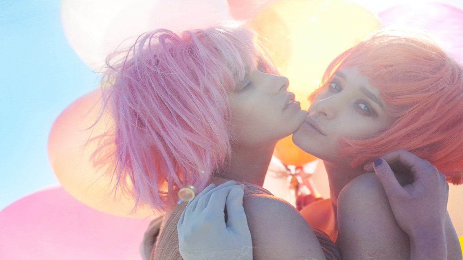 hd, hot, x, art, lips, people, 720P, girls, kissing, lesbians, tongue, women, HD Wallpaper