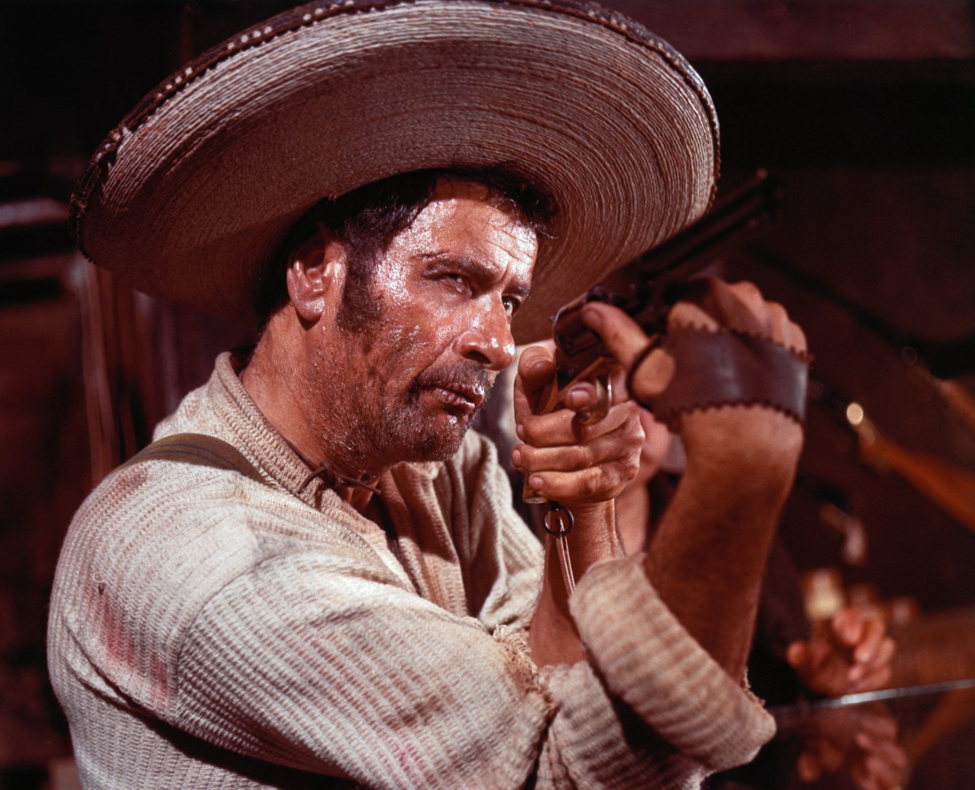 The Bad And The Ugly, adult, waist up, The Good, facial hair, hat, real people, wrinkled, wild west, clothing, contemplation, senior adult, Eli Wallach, HD Wallpaper