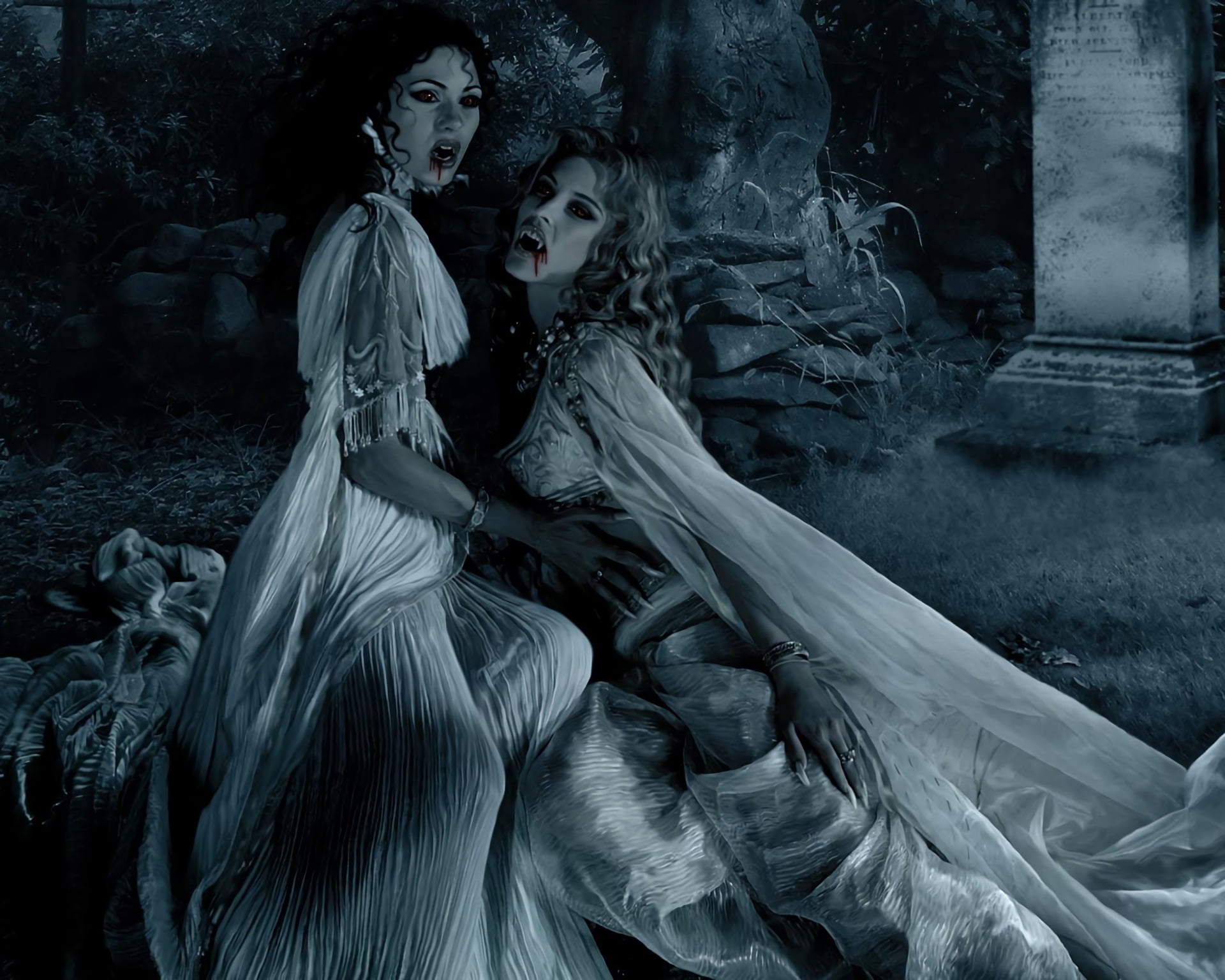 sculpture, creativity, women, spooky, human representation, adult, fashion, contemplation, grave, elegance, dress, young adult, Movie, beautiful woman, HD Wallpaper