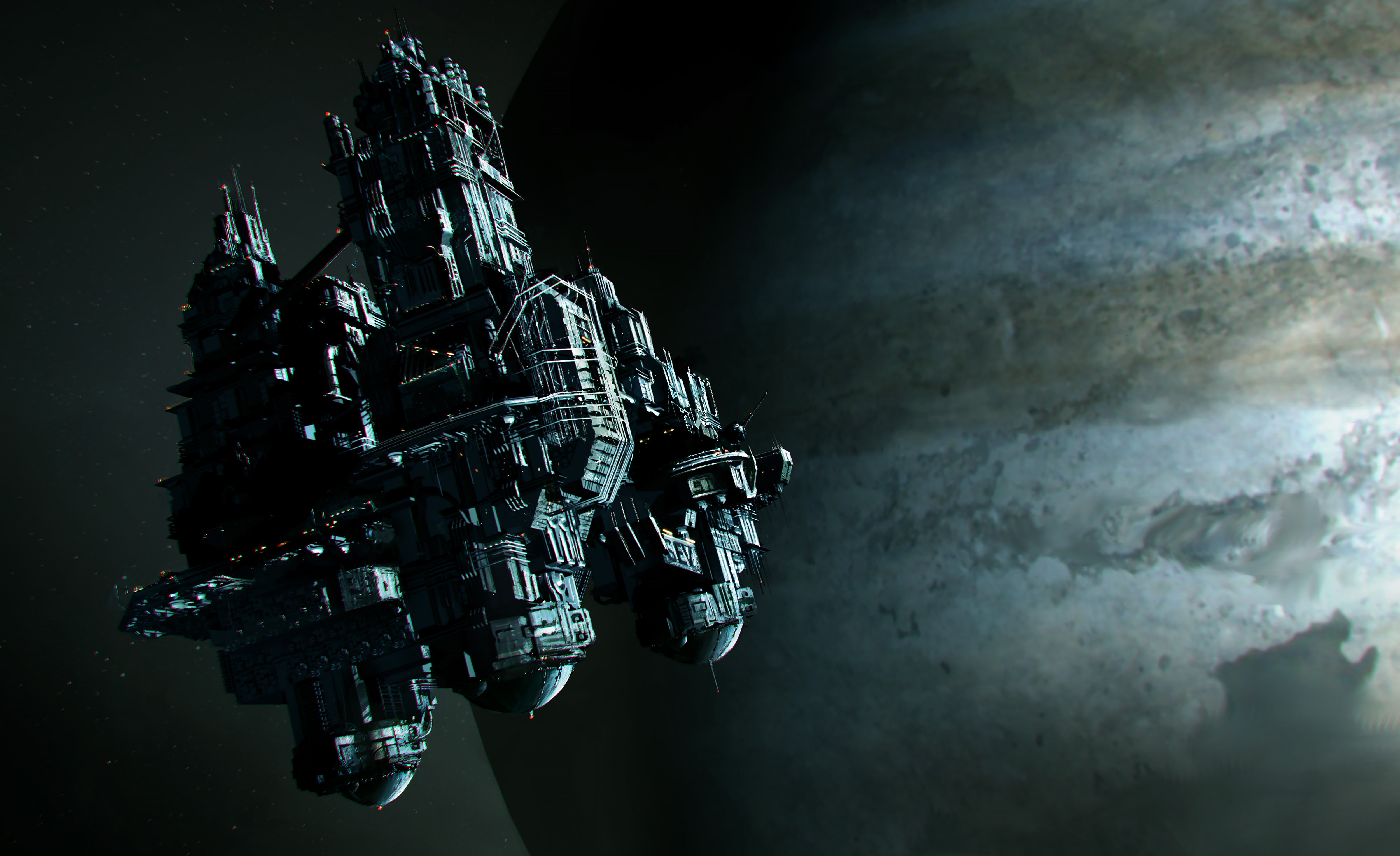 4K, space, video games, concept art, fantasy art, artwork, Alien: Isolation, HD Wallpaper