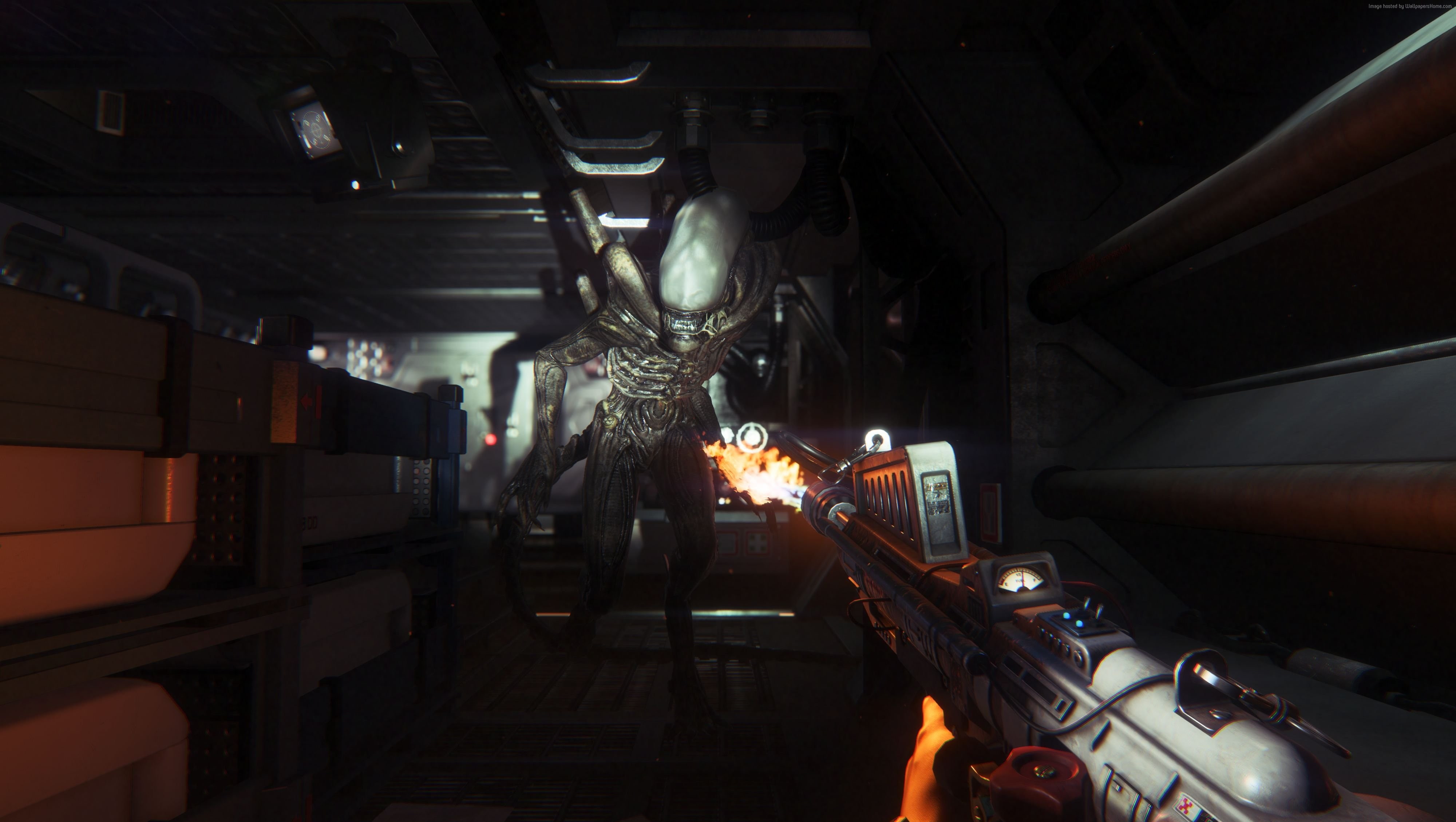shooter, horror, Alien: Isolation, sci-fi, fps, PC, Best Games, 4K, HD Wallpaper