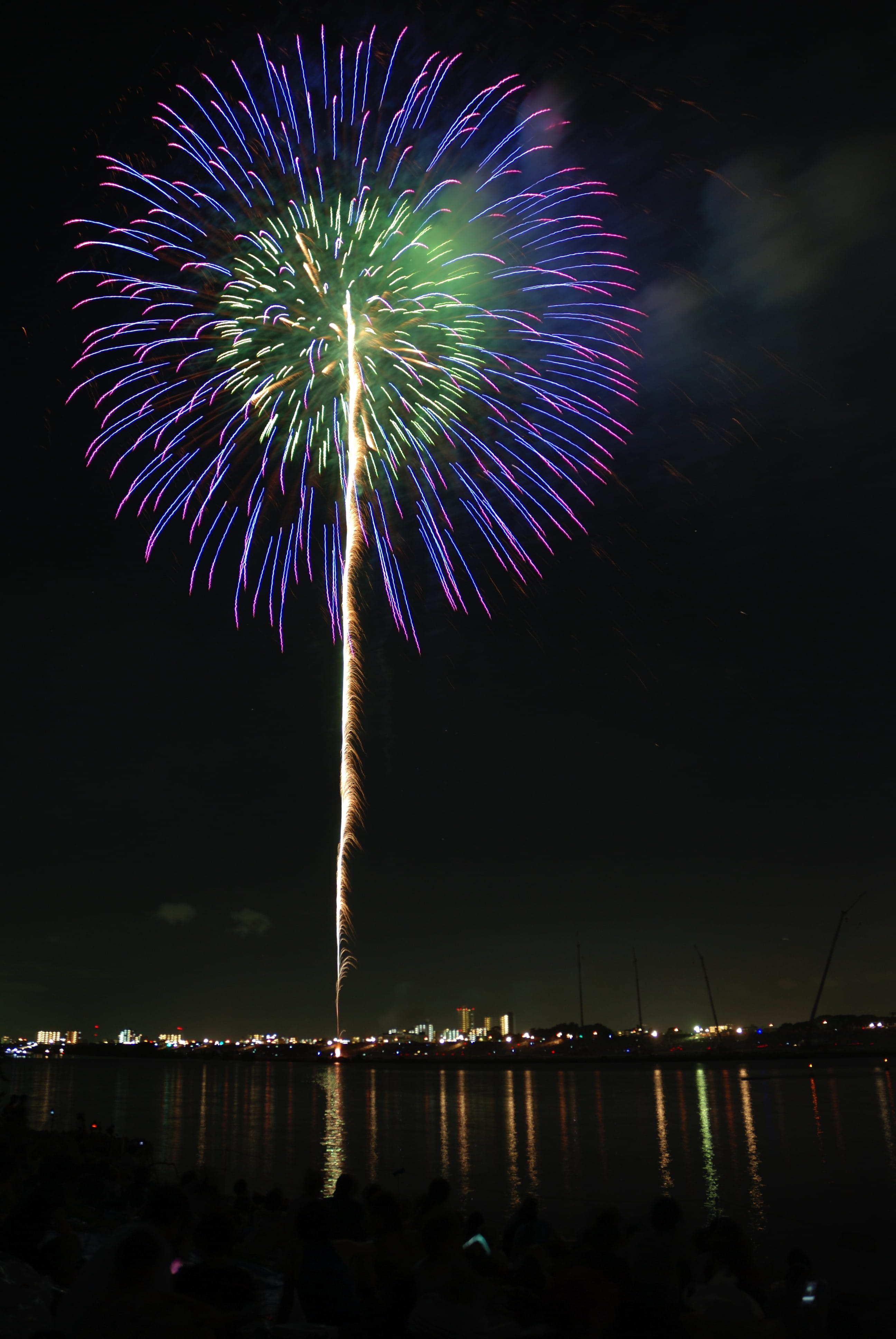 firework - Man Made Object, purple, burst, exploding, glowing, event, 4K, multi Colored, outdoors, no people, motion, light, traditional Festival, sky, Phone HD Wallpaper