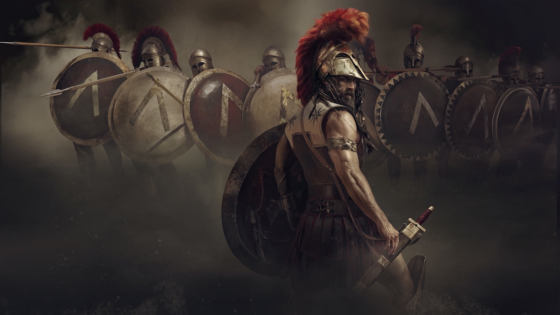 warrior, weapons, 1080P, armor, Sparta, HD Wallpaper