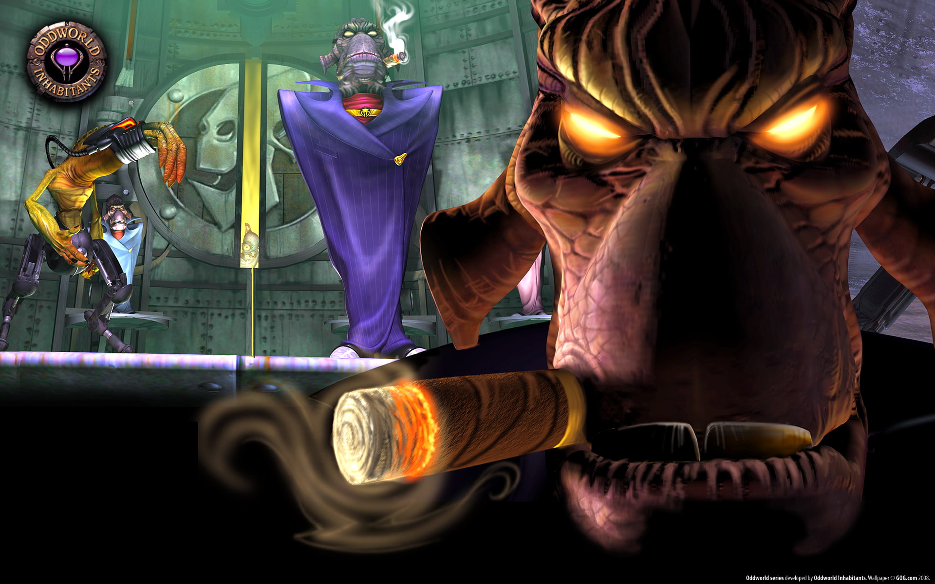 real people, mode of transportation, Oddworld: Abes Oddysee, 1080P, land vehicle, transportation, art and craft, representation, religion, video games, HD Wallpaper