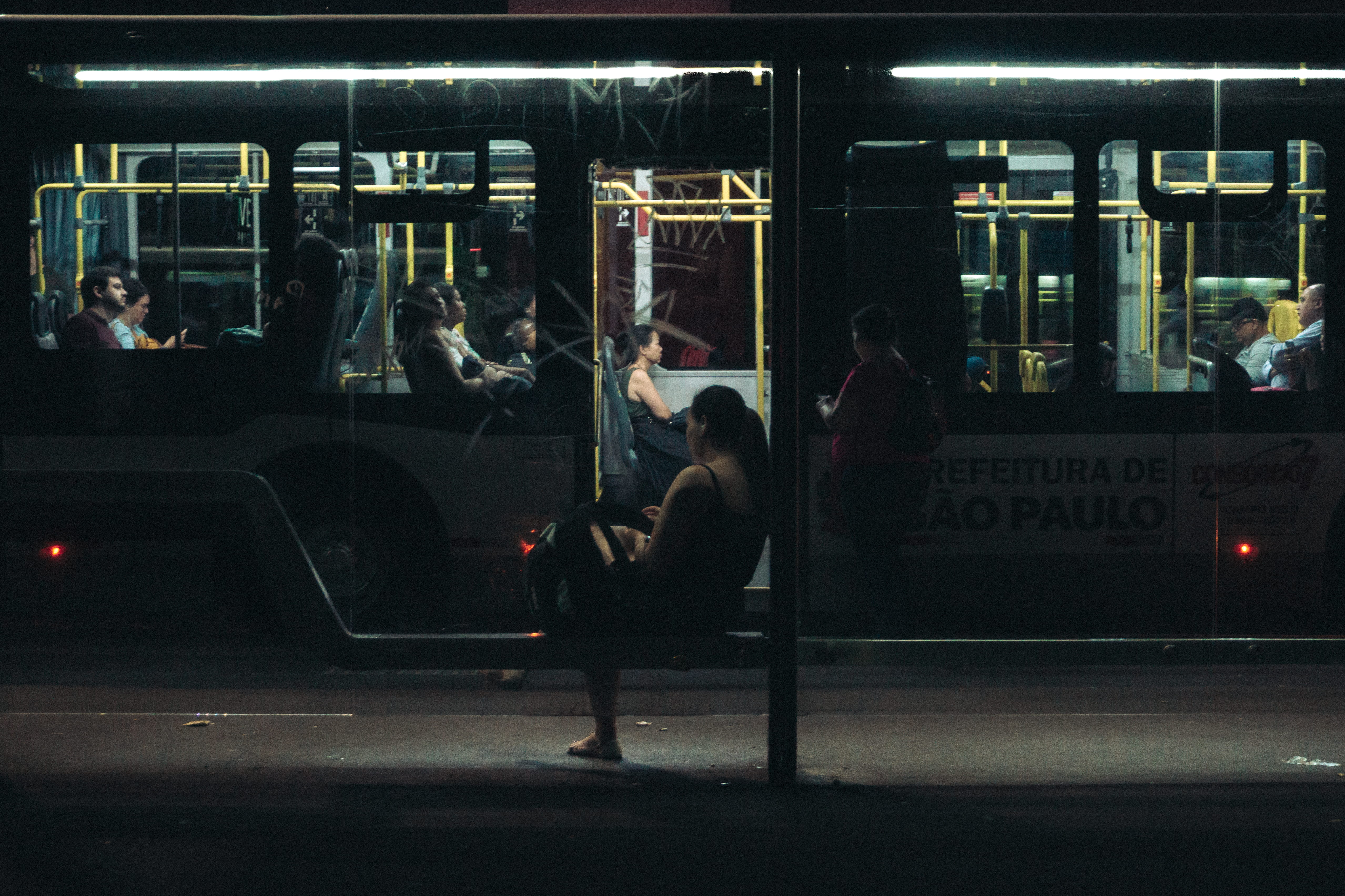 sitting, large group of people, transportation system, subway train, evening, commuter, woman, travel, train, mode of transportation, dark, bench, women, HD Wallpaper